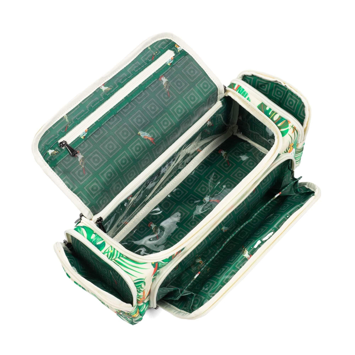 Trolley Cosmetic Case - TROPICAL BIRDS CREAM - Trolley_TropicalBirdsCream_05