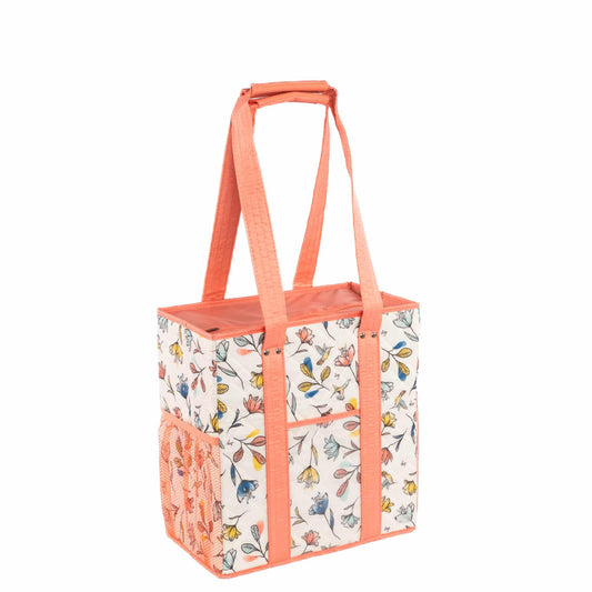 Trotter Zip Top Carry-All Tote - HUMMINGBIRD FLORAL - TrotterCarryAllTote_HummingbirdFloral_02