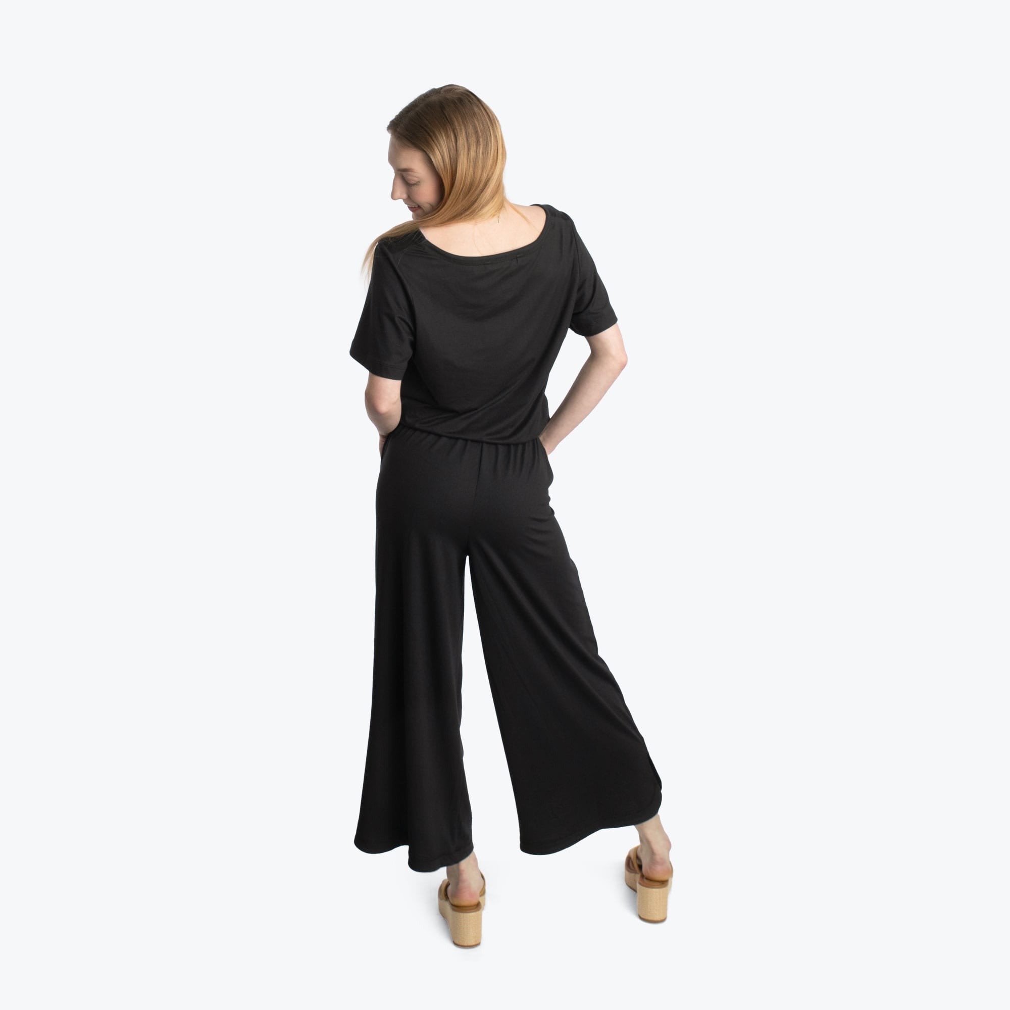 Trotter Brushed Jersey Jumpsuit - BLACK - TrotterJumpsuit_Black_02