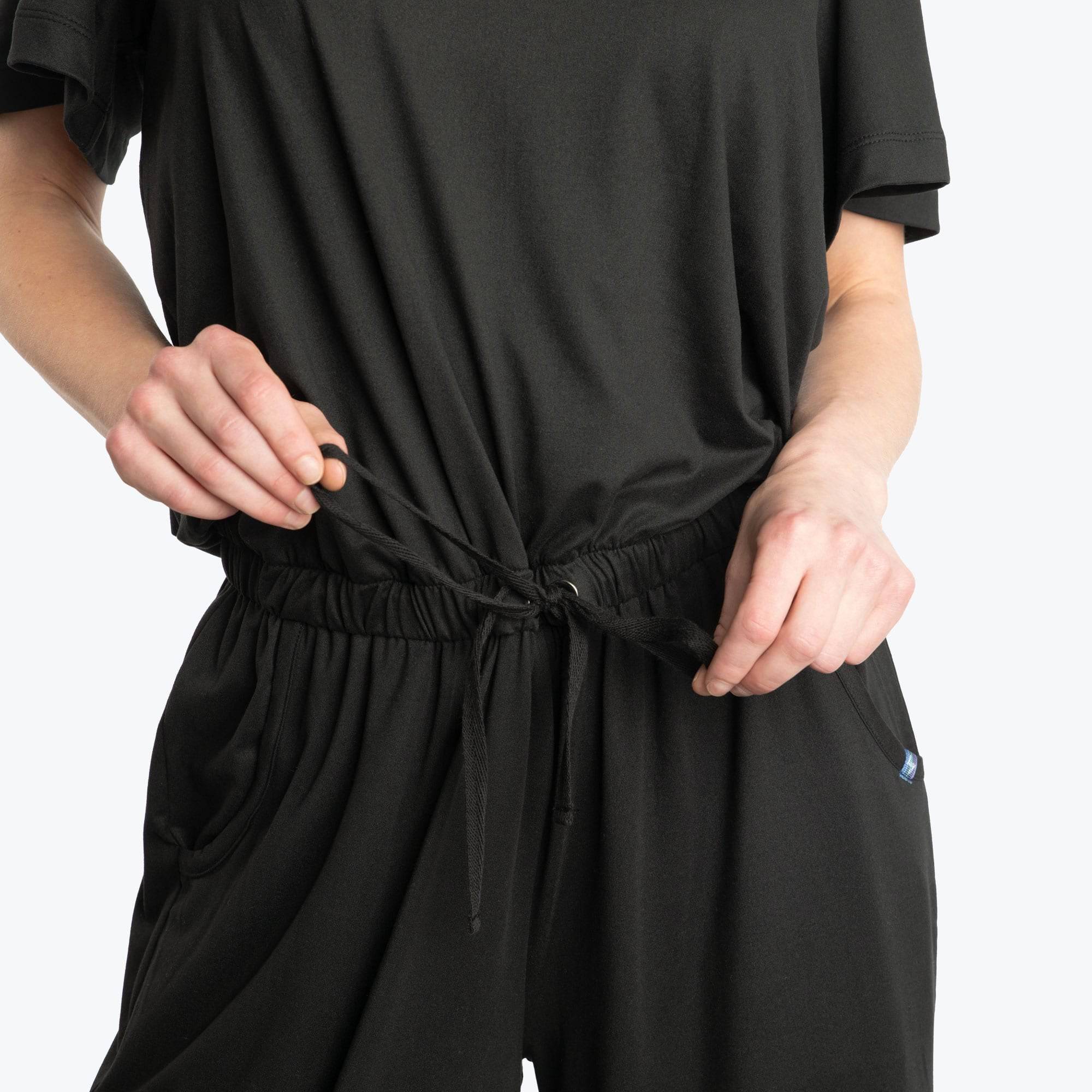 Trotter Brushed Jersey Jumpsuit - BLACK - TrotterJumpsuit_Black_03