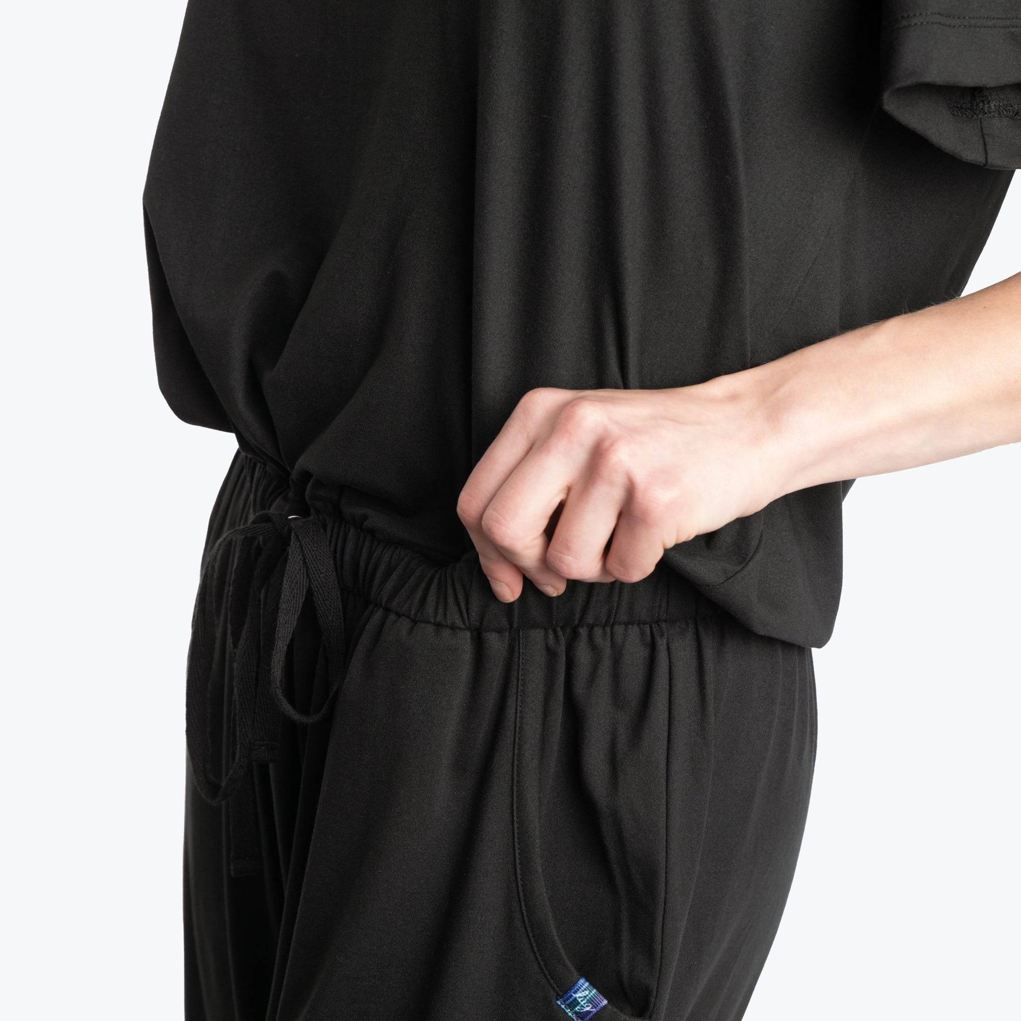 Trotter Brushed Jersey Jumpsuit - BLACK - TrotterJumpsuit_Black_04