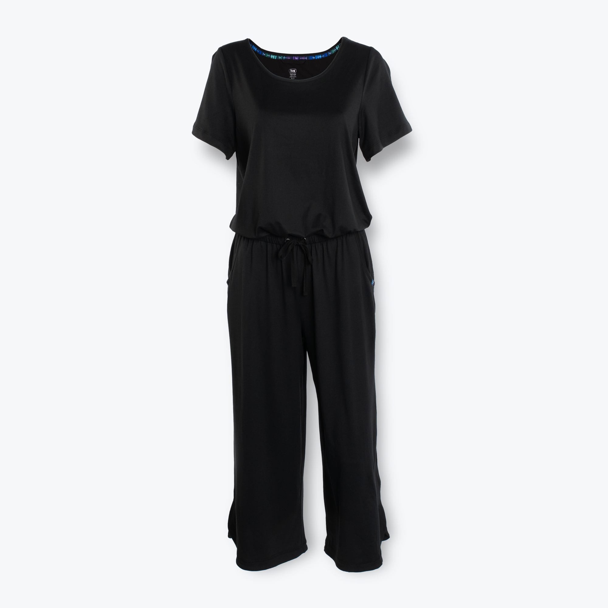 Trotter Brushed Jersey Jumpsuit - BLACK - TrotterJumpsuit_Black_Flatlay