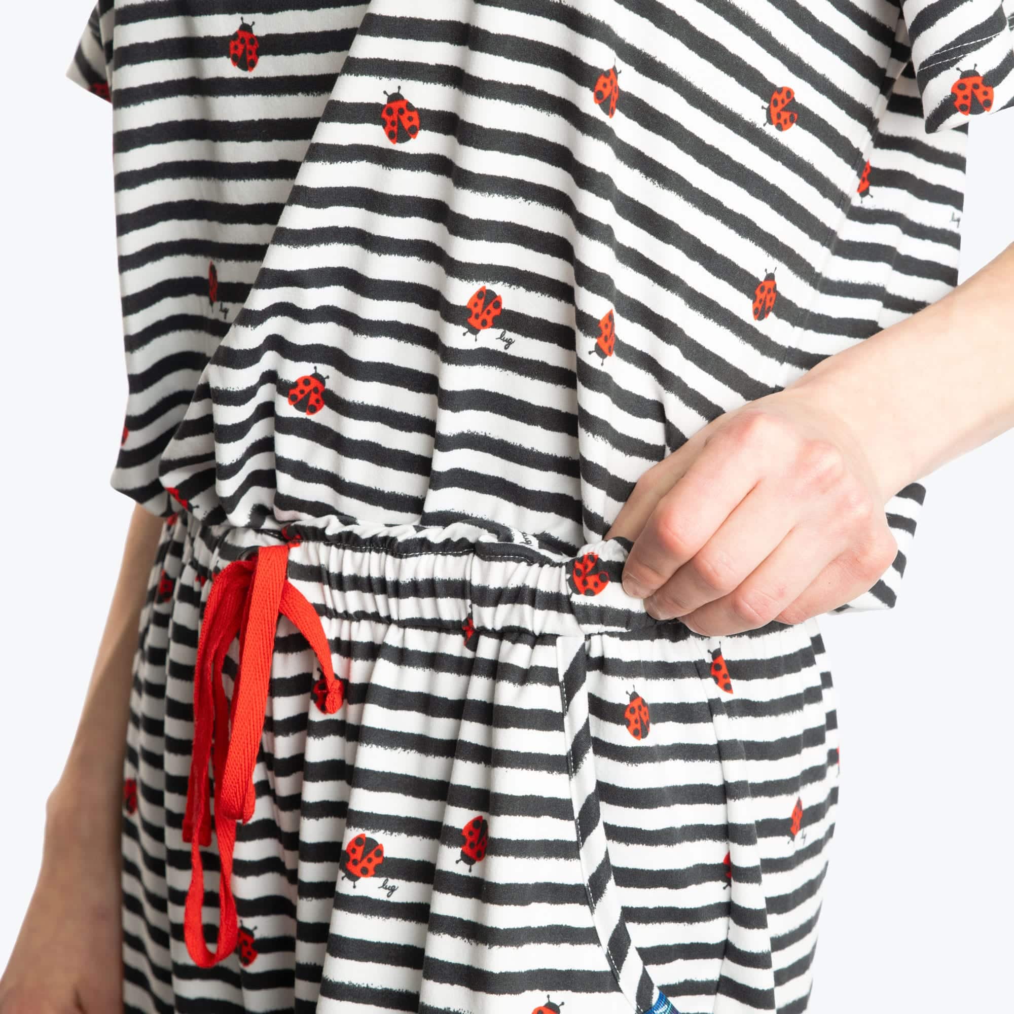 Trotter Brushed Jersey Jumpsuit - LADYBUG LANE - TrotterJumpsuit_LadybugLane_04