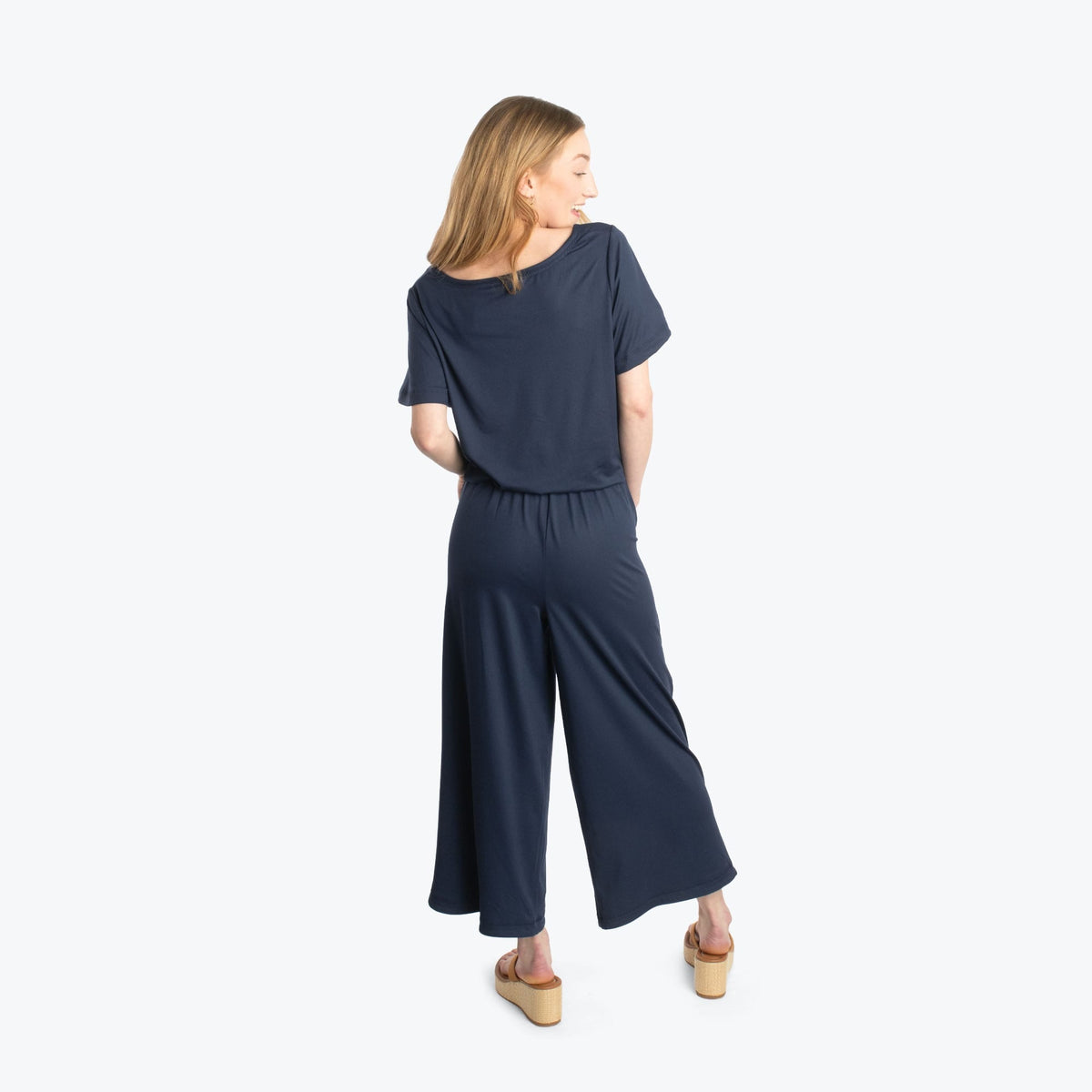 Trotter Brushed Jersey Jumpsuit - NAVY BLUE - TrotterJumpsuit_NavyBlue_02