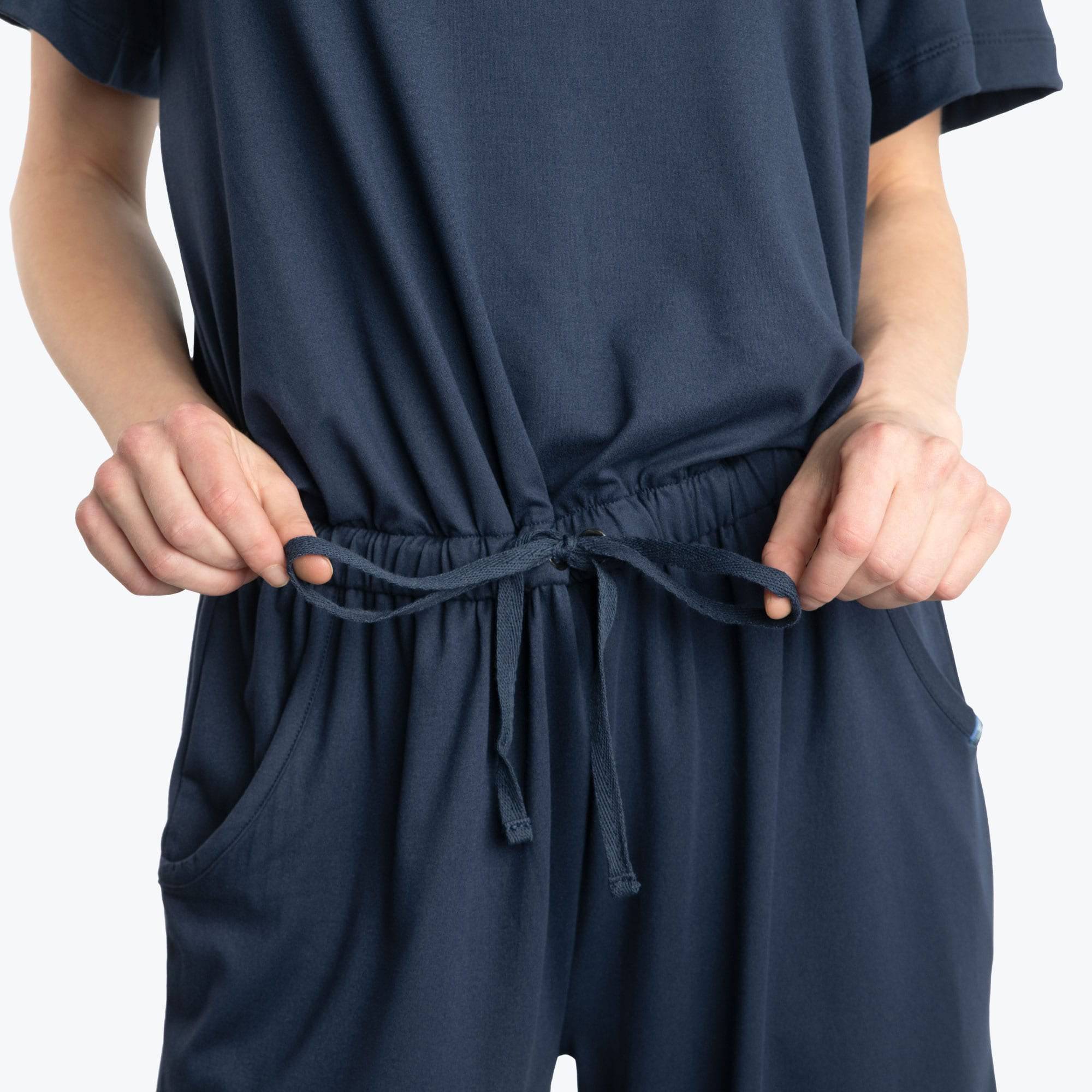 Trotter Brushed Jersey Jumpsuit - NAVY BLUE - TrotterJumpsuit_NavyBlue_03