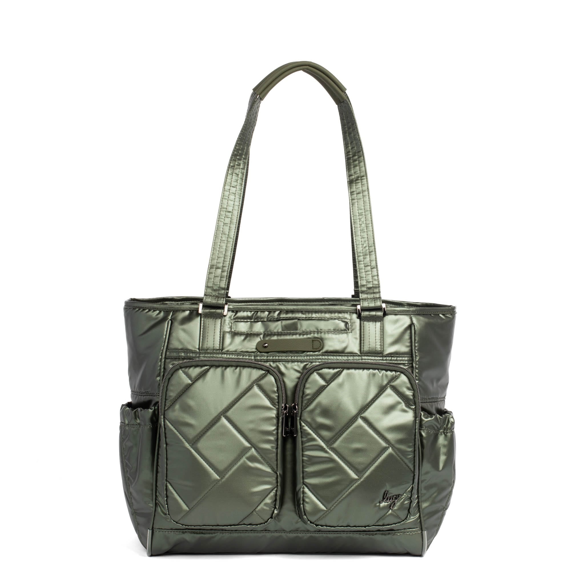 Trotter Tote Bag - METALLIC OLIVE - Trotter_MetallicOlive_01