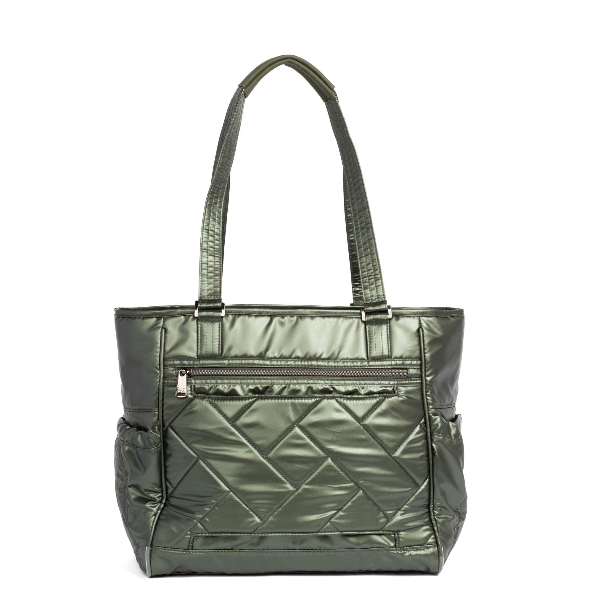Trotter Tote Bag - METALLIC OLIVE - Trotter_MetallicOlive_04
