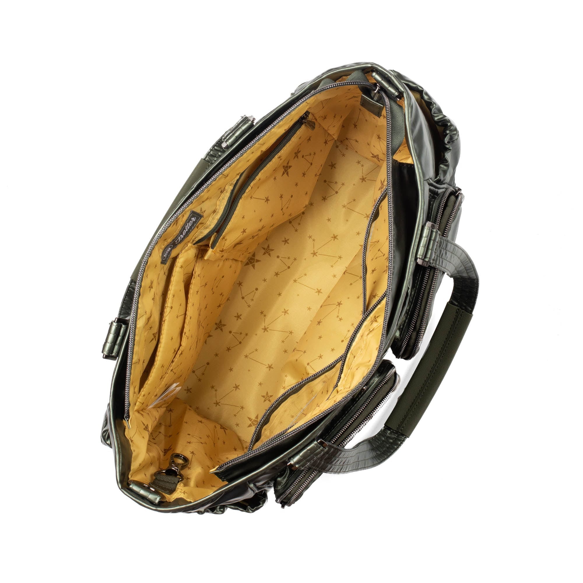 Trotter Tote Bag - METALLIC OLIVE - Trotter_MetallicOlive_05