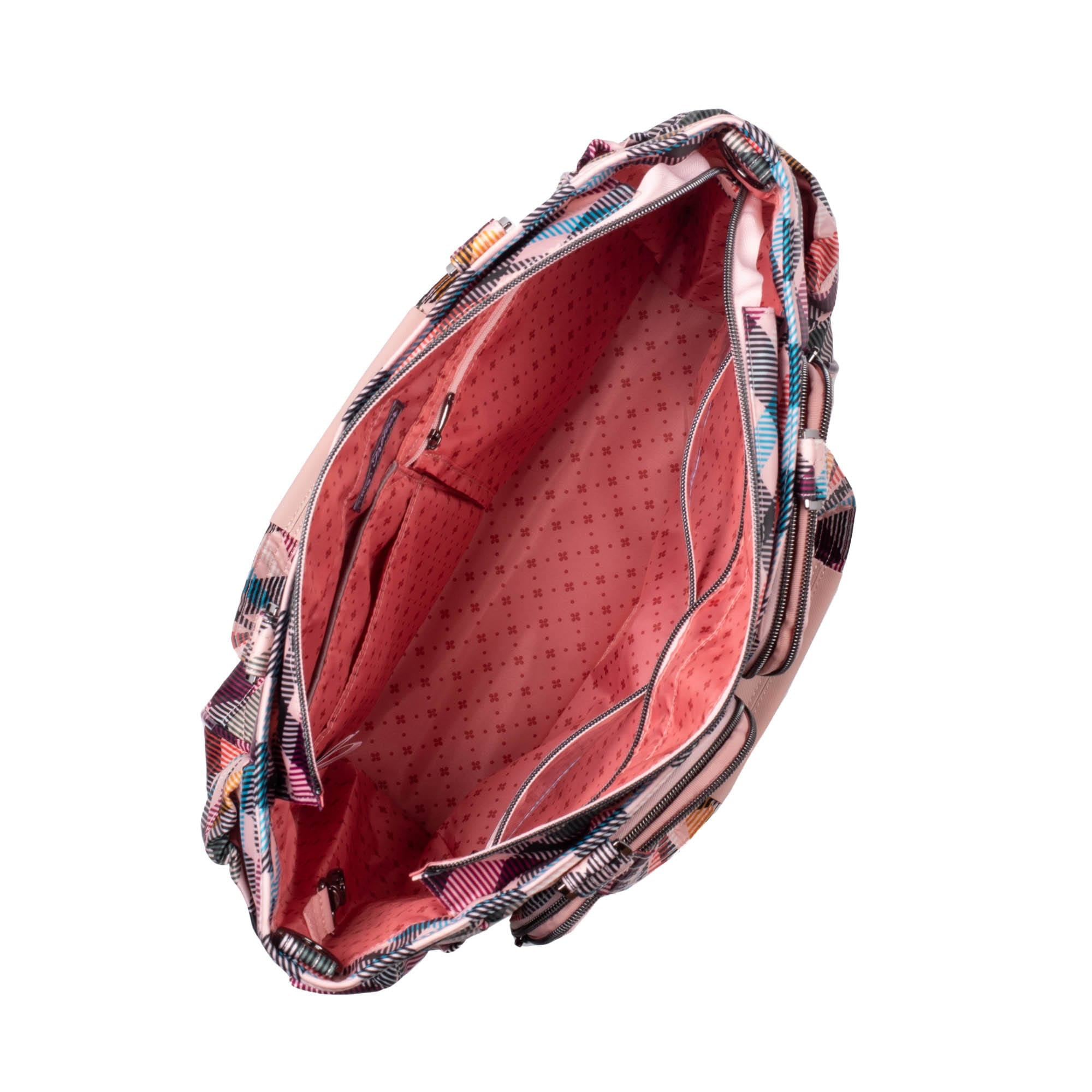 Trotter Tote Bag - PINK PLAID - Trotter_PinkPlaid_05