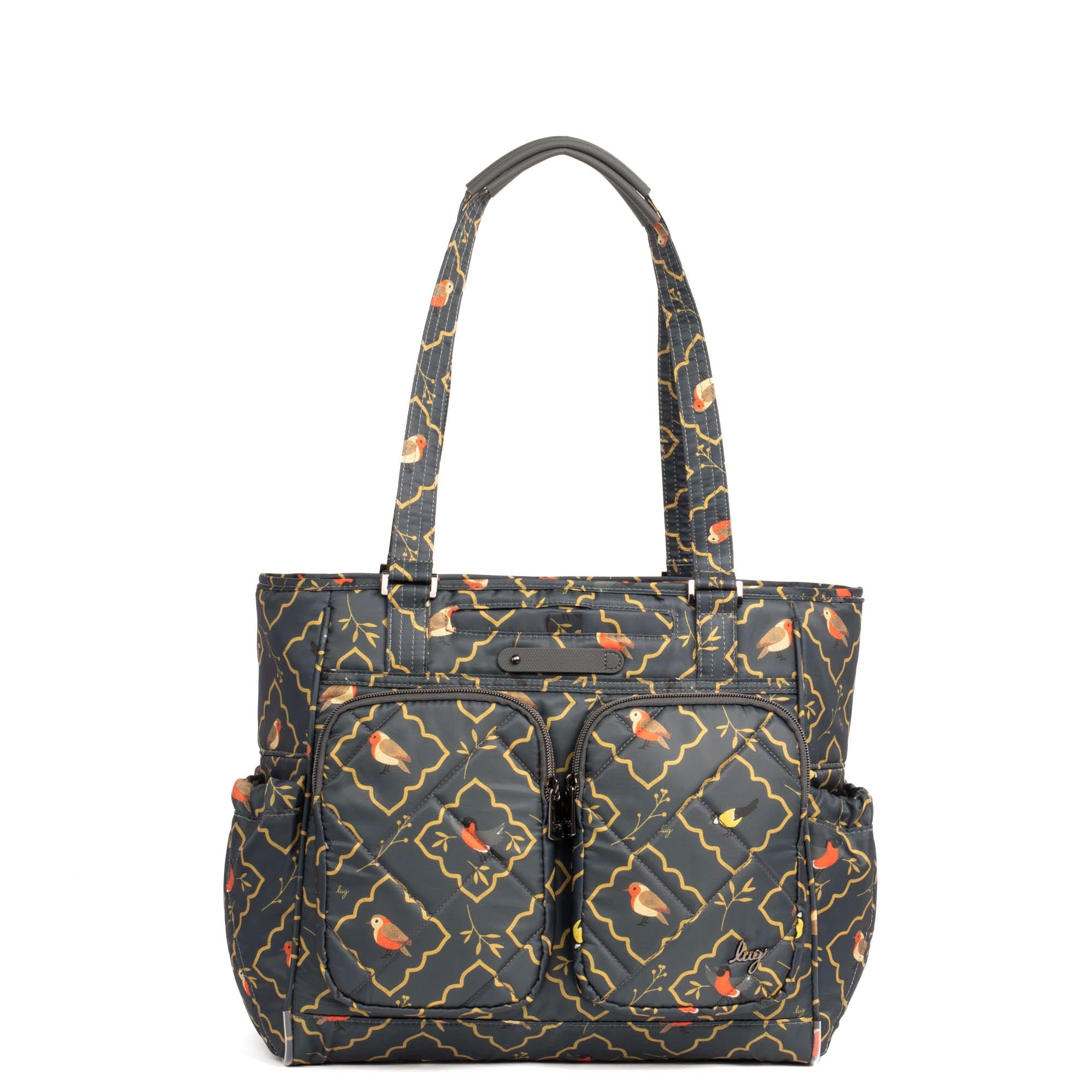 Trotter Tote Bag - SONGBIRDS GREY - Trotter_SongbirdsGrey_01