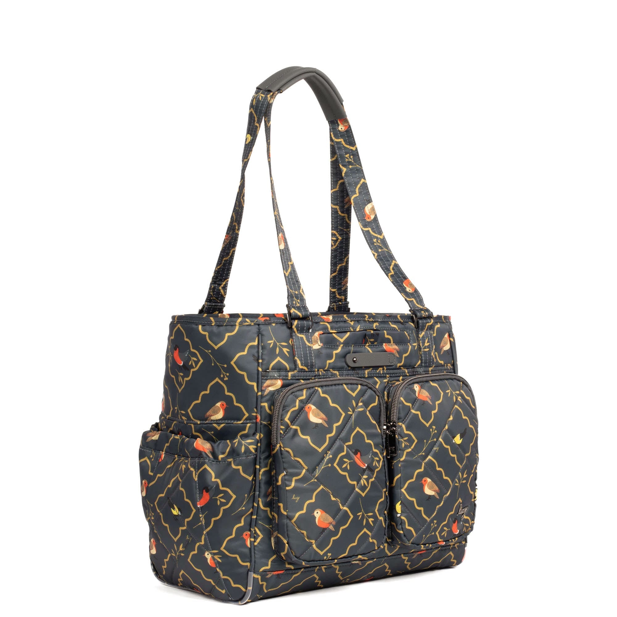 Trotter Tote Bag - SONGBIRDS GREY - Trotter_SongbirdsGrey_02