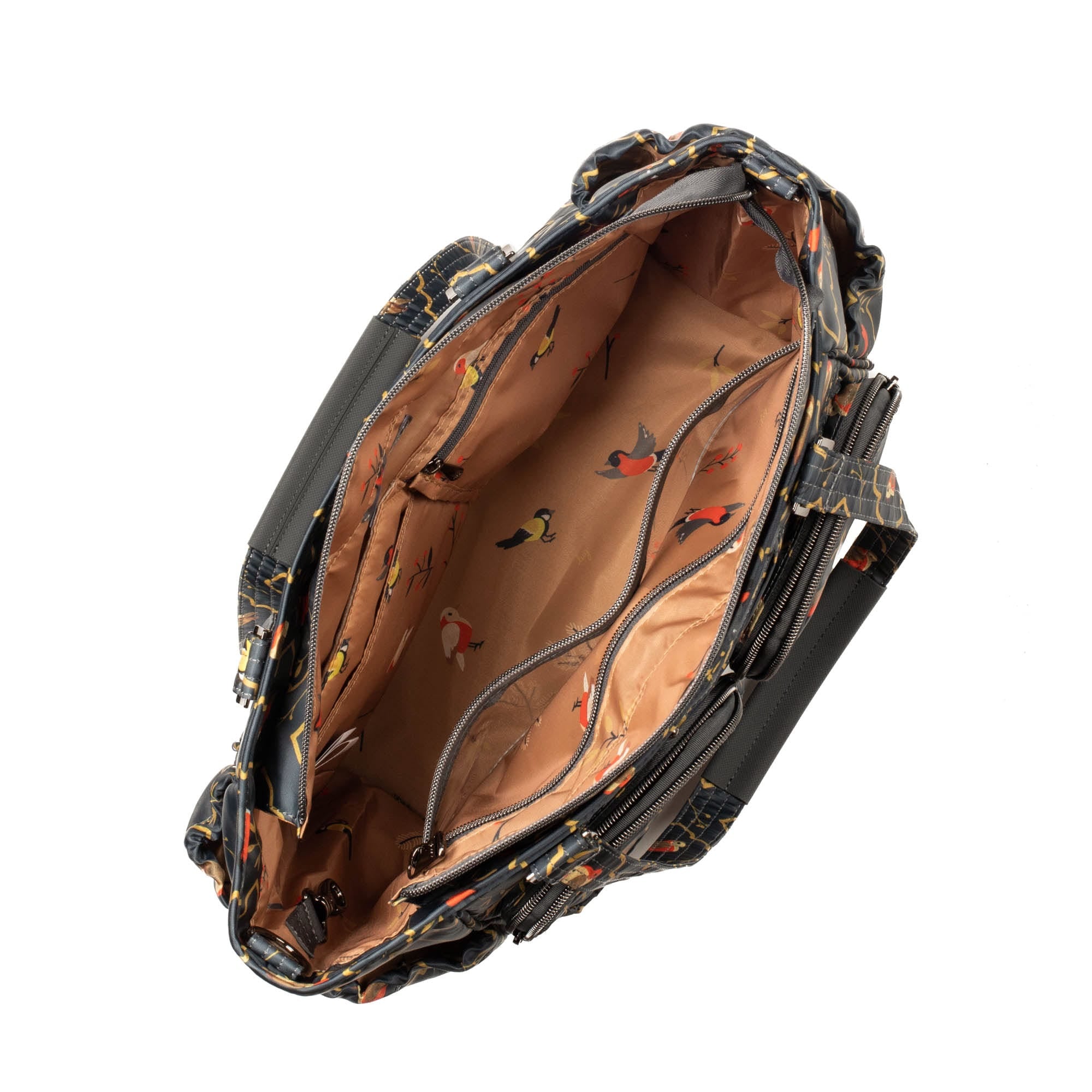 Trotter Tote Bag - SONGBIRDS GREY - Trotter_SongbirdsGrey_05