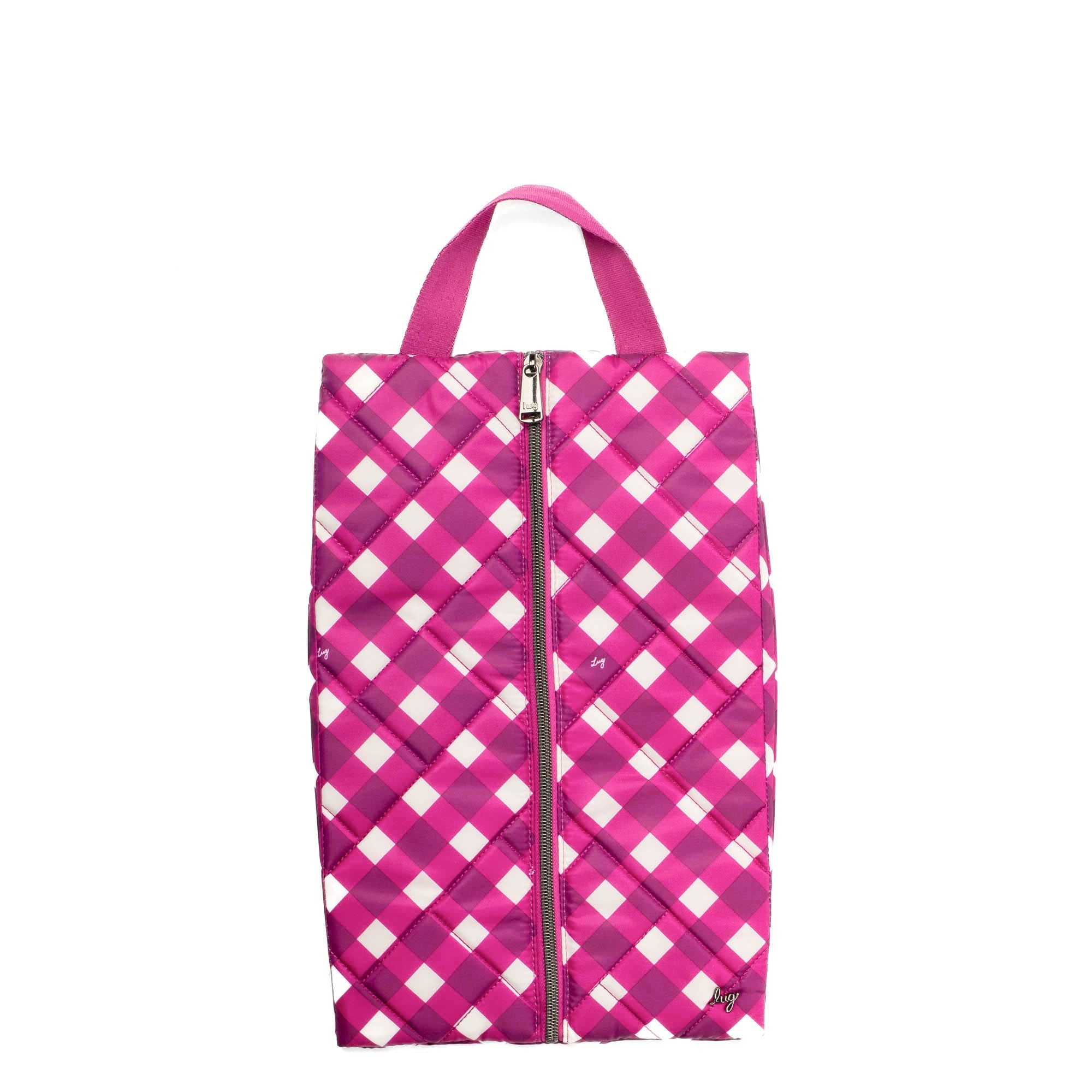Tuck Hot Styling Tool Case - GINGHAM BERRY - Tuck_GinghamBerry_01