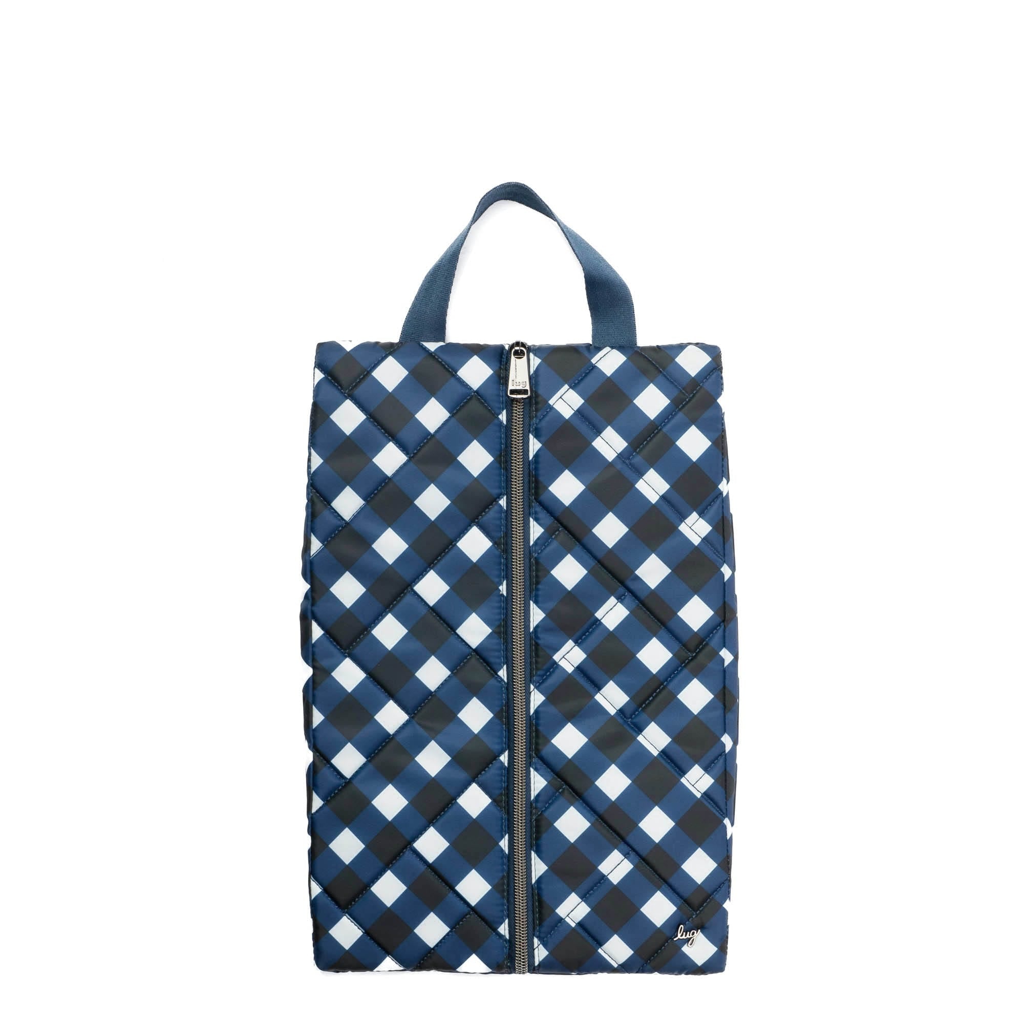 Tuck Hot Styling Tool Case - GINGHAM NAVY - Tuck_GinghamNavy_01