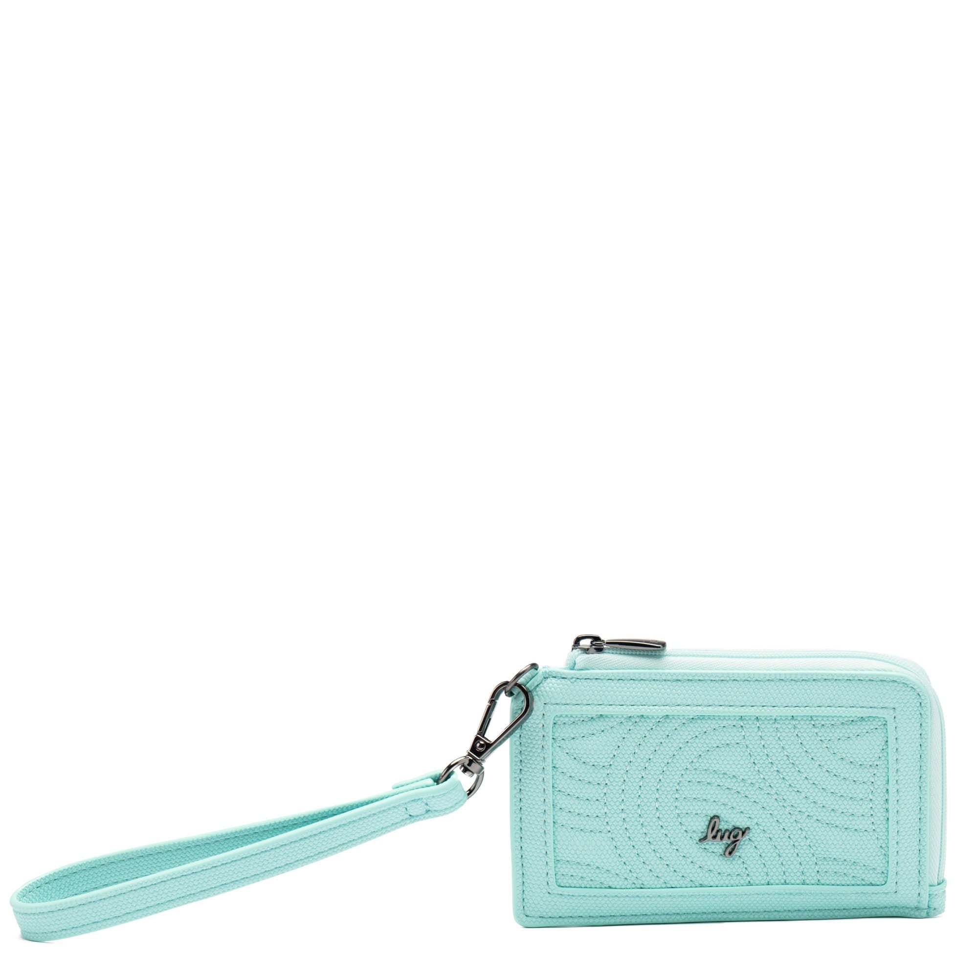 Twirl Matte Luxe VL RFID Wristlet Wallet - AQUAMARINE BLUE - Twirl_MatteLuxe_AquamarineBlue_01