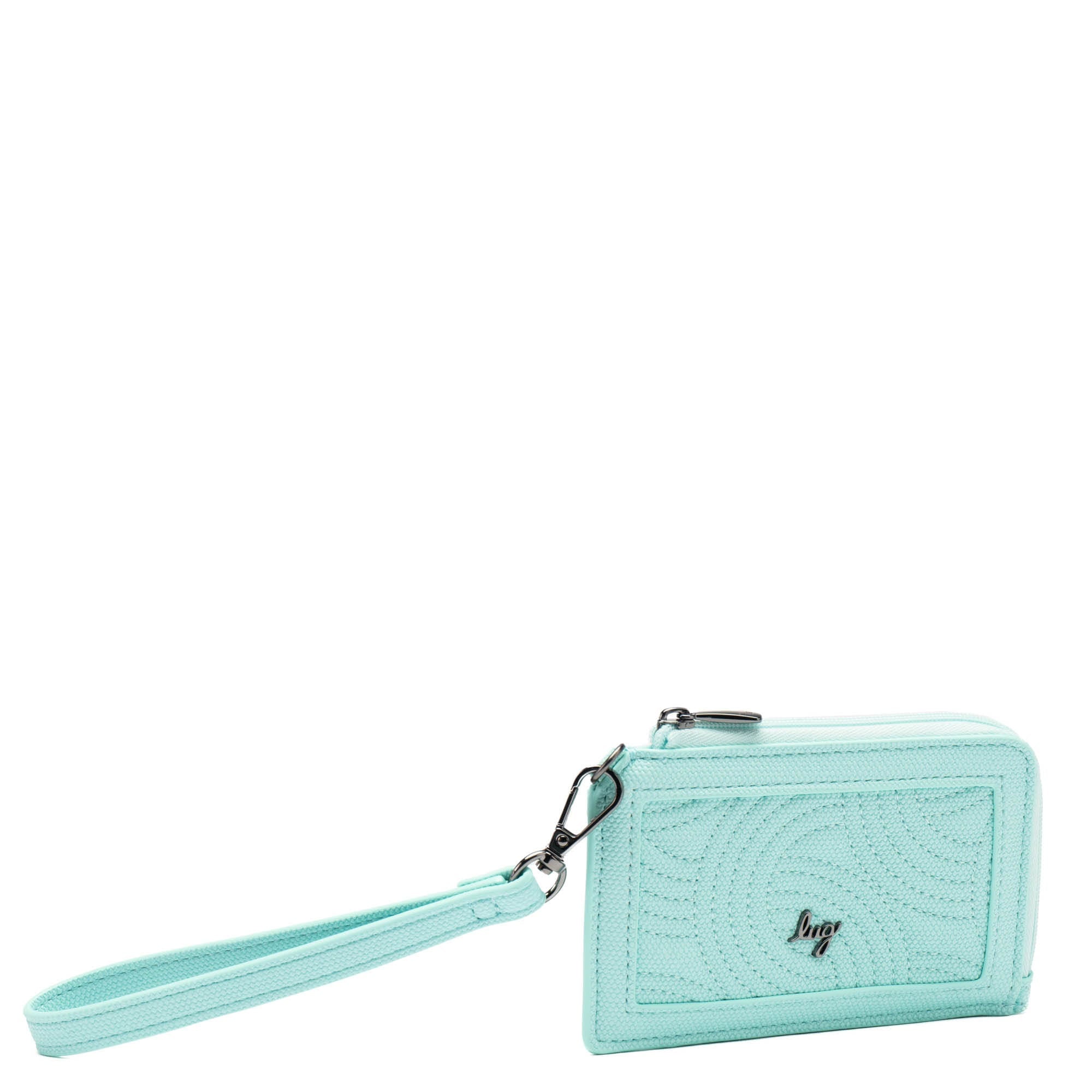 Twirl Matte Luxe VL RFID Wristlet Wallet - AQUAMARINE BLUE - Twirl_MatteLuxe_AquamarineBlue_02