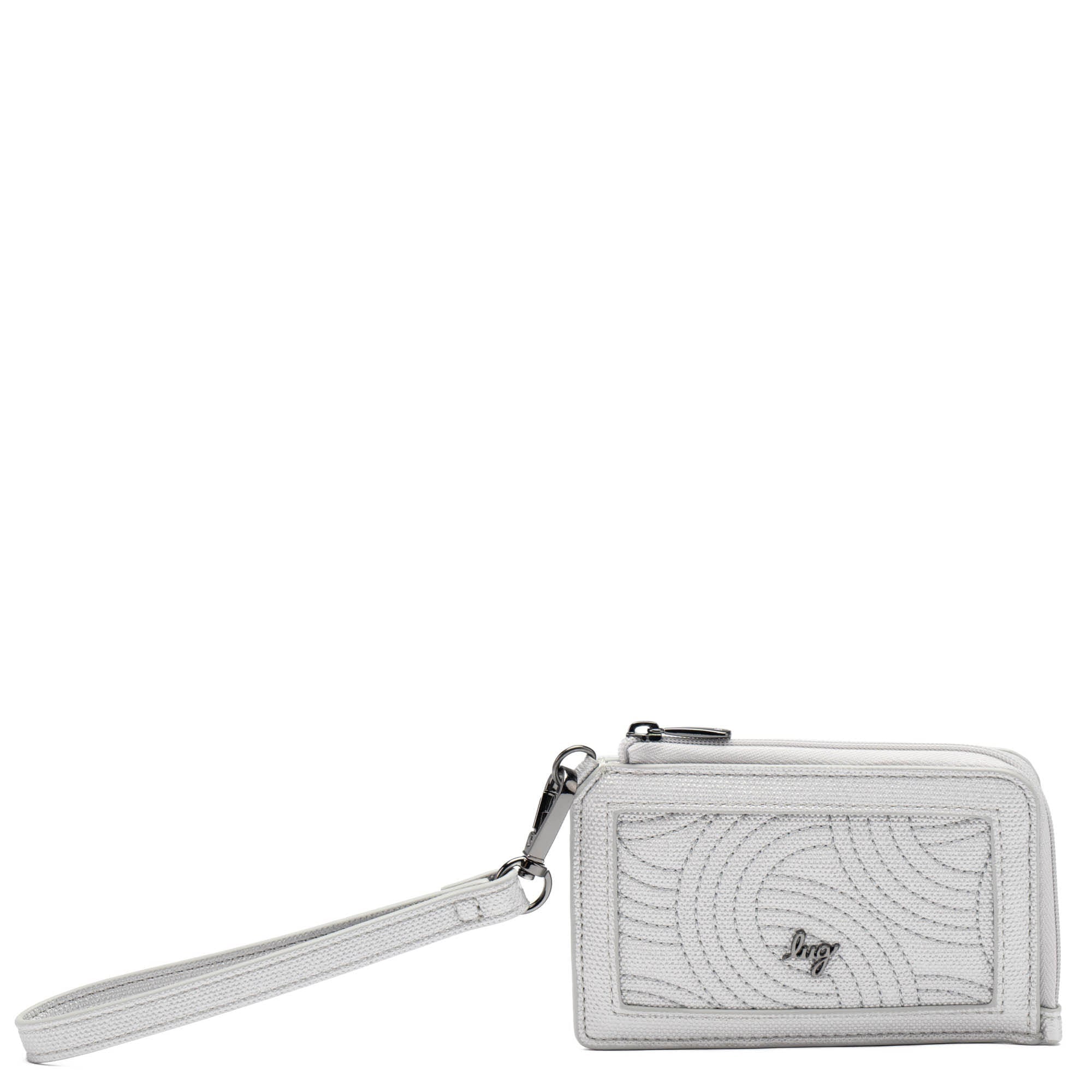 Twirl Matte Luxe VL RFID Wristlet Wallet - DIAMOND SILVER - Twirl_MatteLuxe_DiamondSilver_01