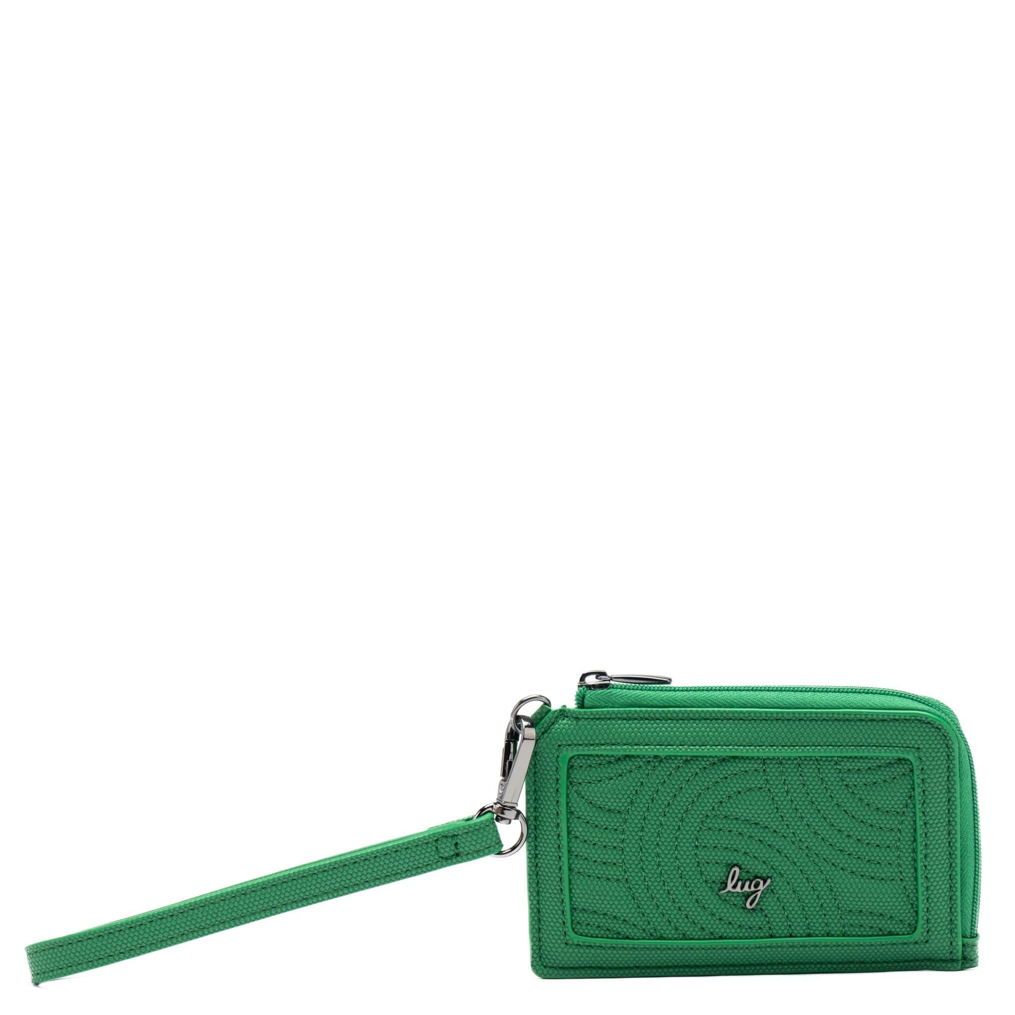 Twirl Matte Luxe VL RFID Wristlet Wallet - EMERALD GREEN - Twirl_MatteLuxe_EmeraldGreen_01