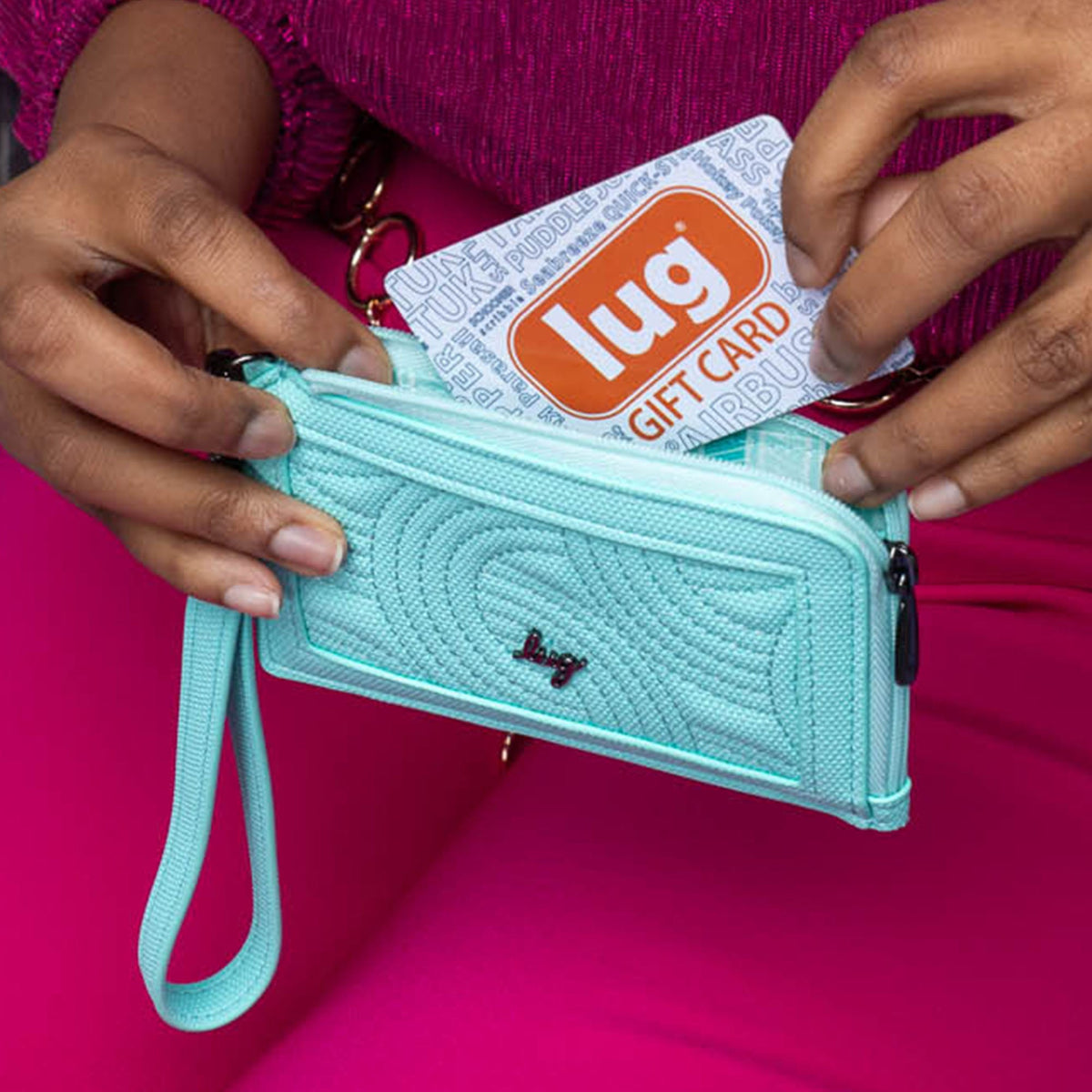 Twirl Matte Luxe VL RFID Wristlet Wallet - - Twirl_MatteLuxe_Lifestyle_01