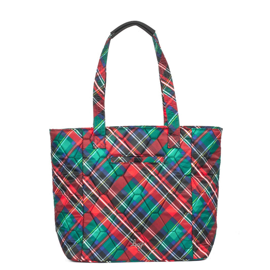 Two-Step Tote Bag - - TwoStep_TartanPlaid_01