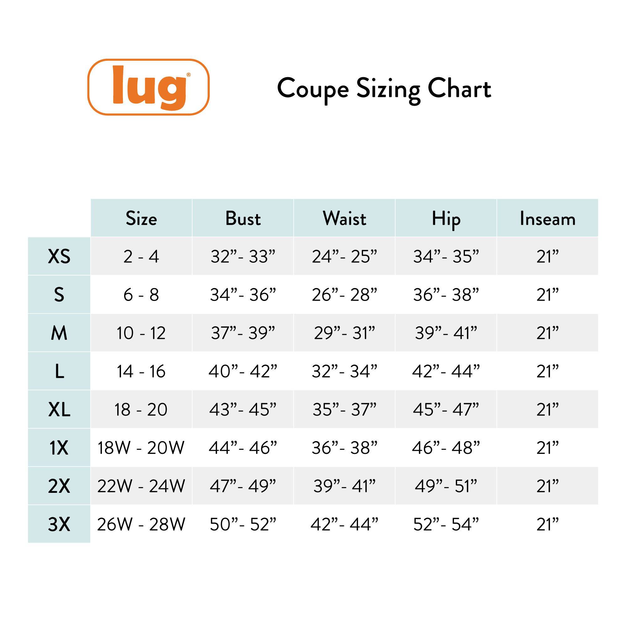 Coupe Wide Leg Pants - - Updated_CoupeBottom_Sizing_Chart
