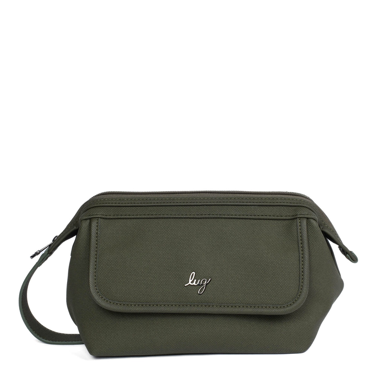 Via Matte Luxe VL Toiletry Case - OLIVE - ViaMatteLuxeVL_OliveGreen_01