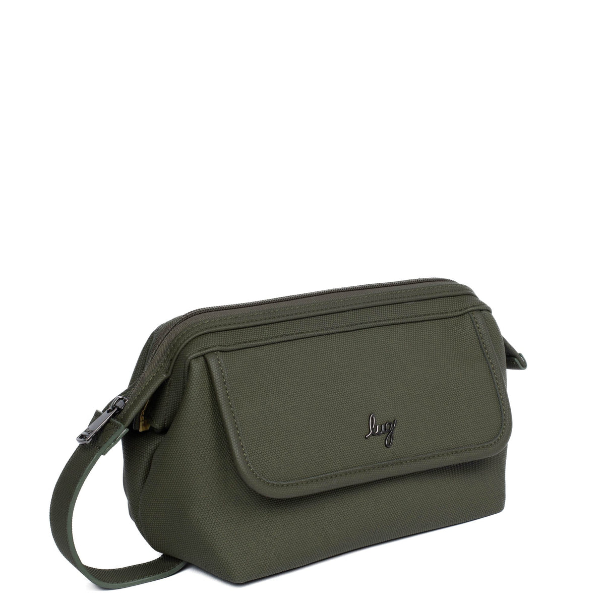 Via Matte Luxe VL Toiletry Case - OLIVE - ViaMatteLuxeVL_OliveGreen_02