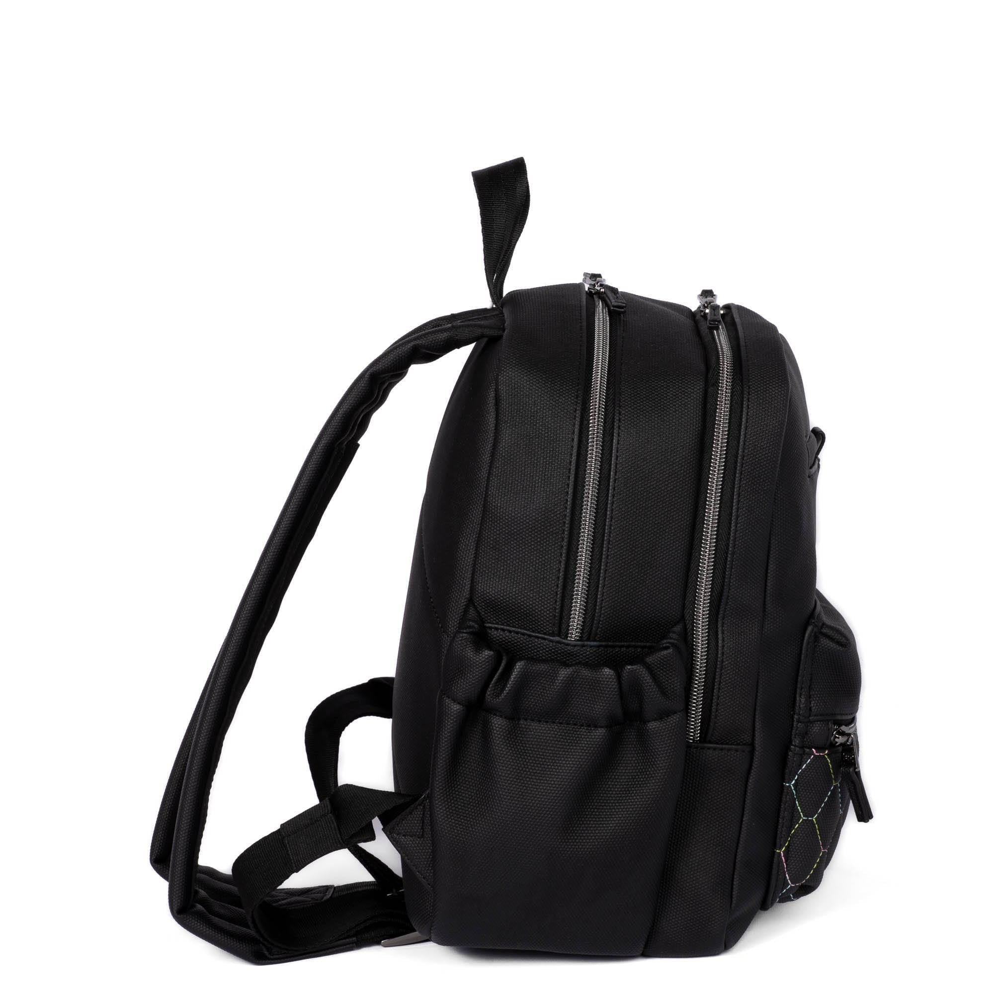 Volley Mini Matte Luxe VL Backpack - BLACK ICEPOP STITCH - VolleyMiniMLBackpack_BlackwithIcepopRainbow_03