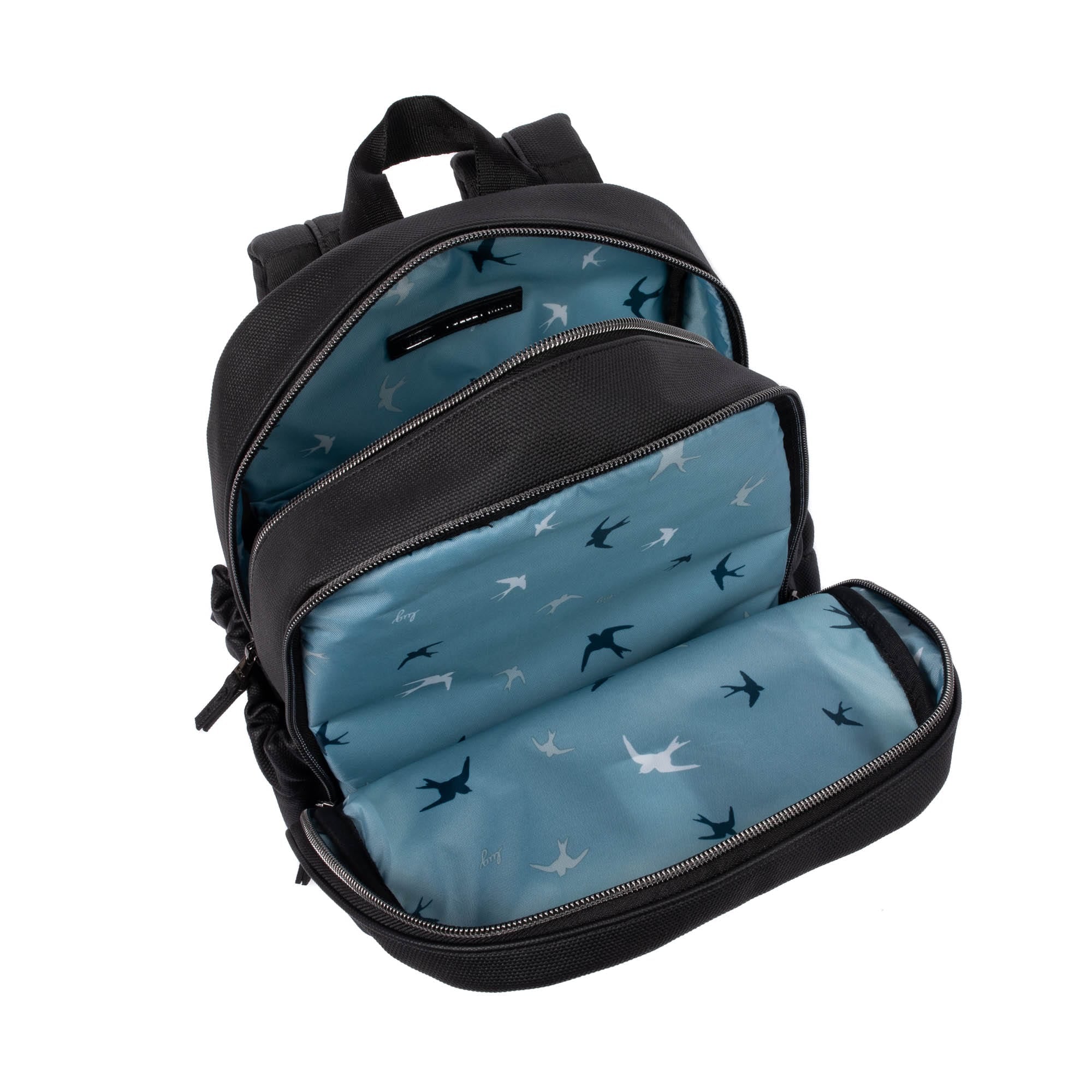 Volley Mini Matte Luxe VL Backpack - BLACK ICEPOP STITCH - VolleyMiniMLBackpack_BlackwithIcepopRainbow_05