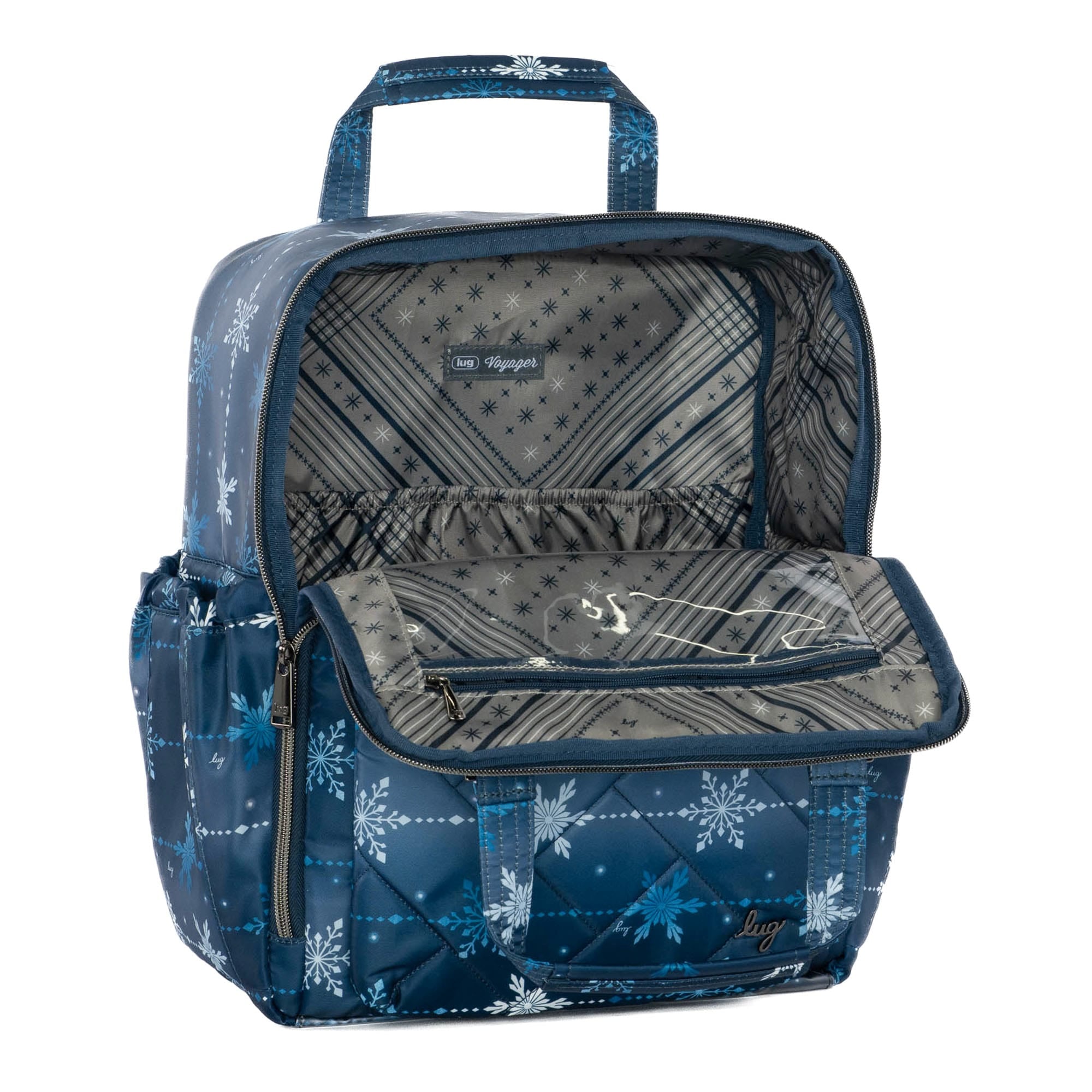 Voyager Backpack - SNOWFLAKE NAVY - Voyager_SnowflakeNavy_05