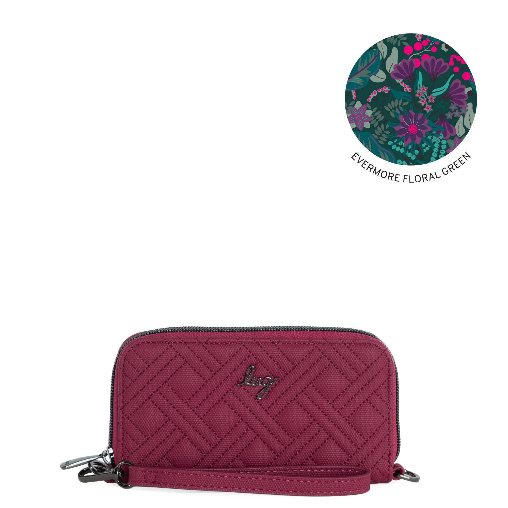 Whirly Matte Luxe VL RFID Wristlet Wallet - RASPBERRY - WHIRLY-ML-RASPBERRY