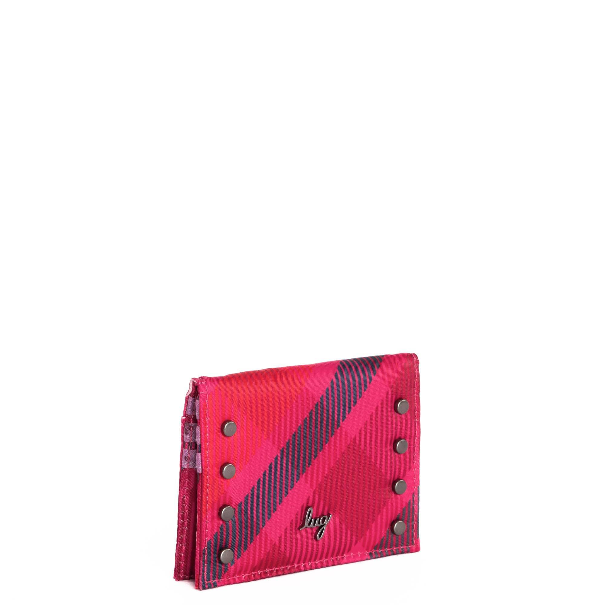 Walkover RFID Wallet - BERRY PLAID - Walkover_BerryPlaid_02