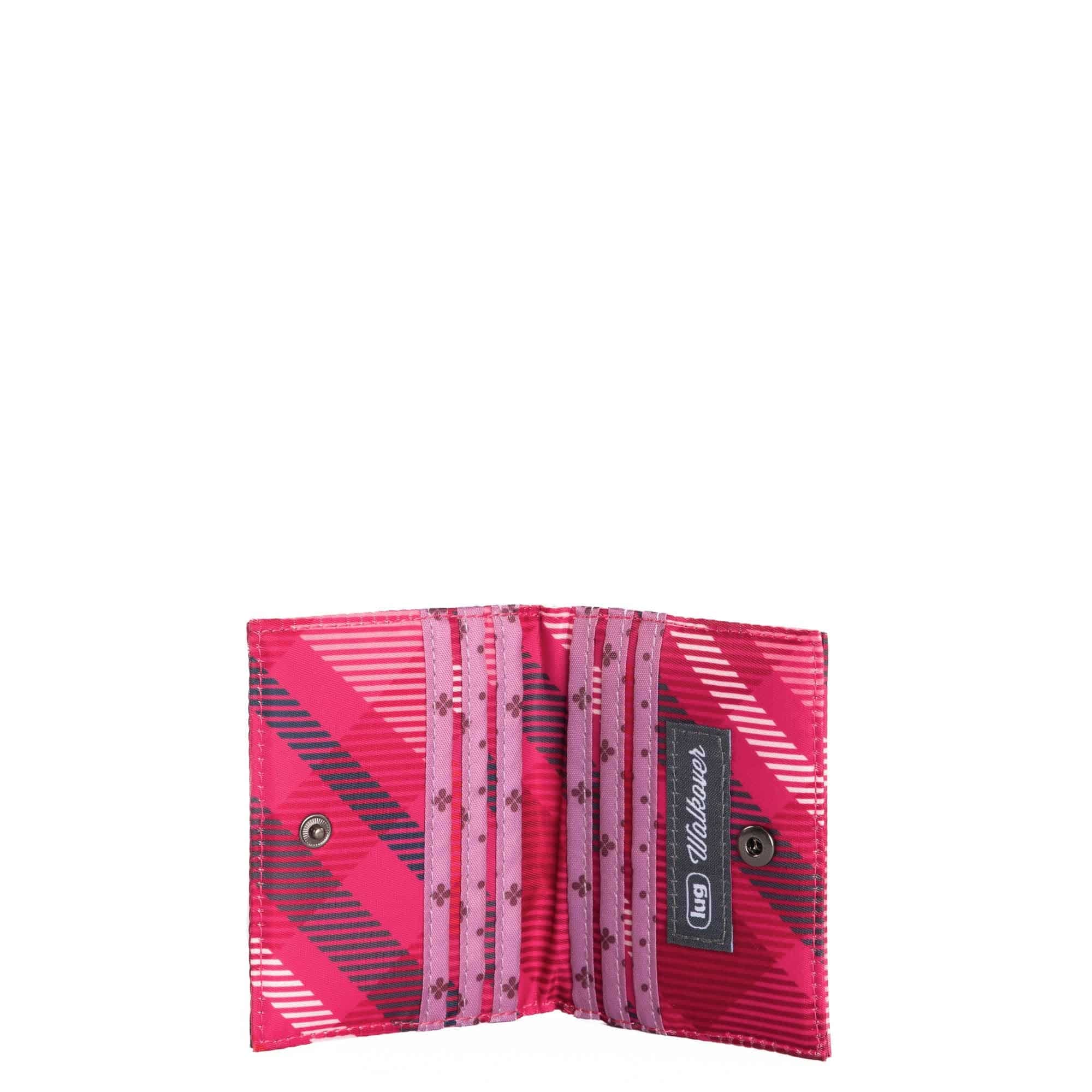 Walkover RFID Wallet - BERRY PLAID - Walkover_BerryPlaid_05
