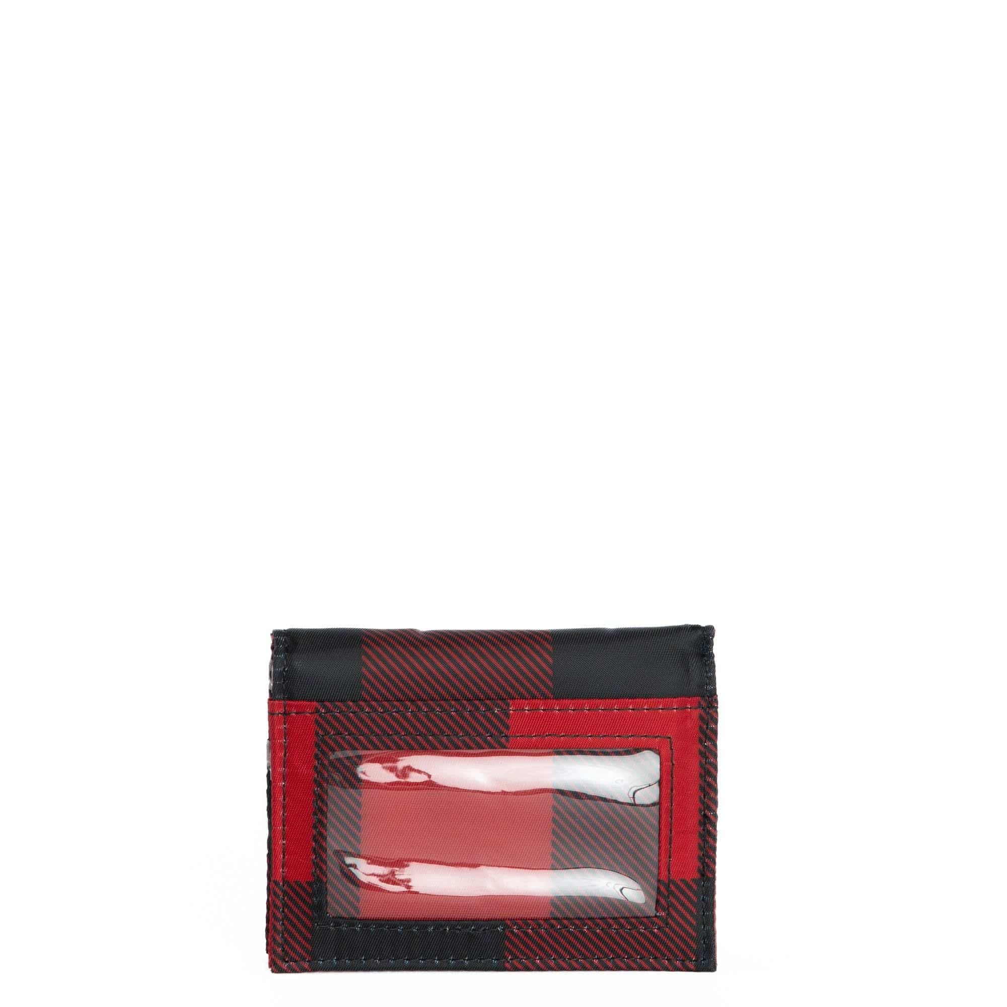 Walkover RFID Wallet - BUFFALO CHECK RED - Walkover_BuffaloCheckRed_04