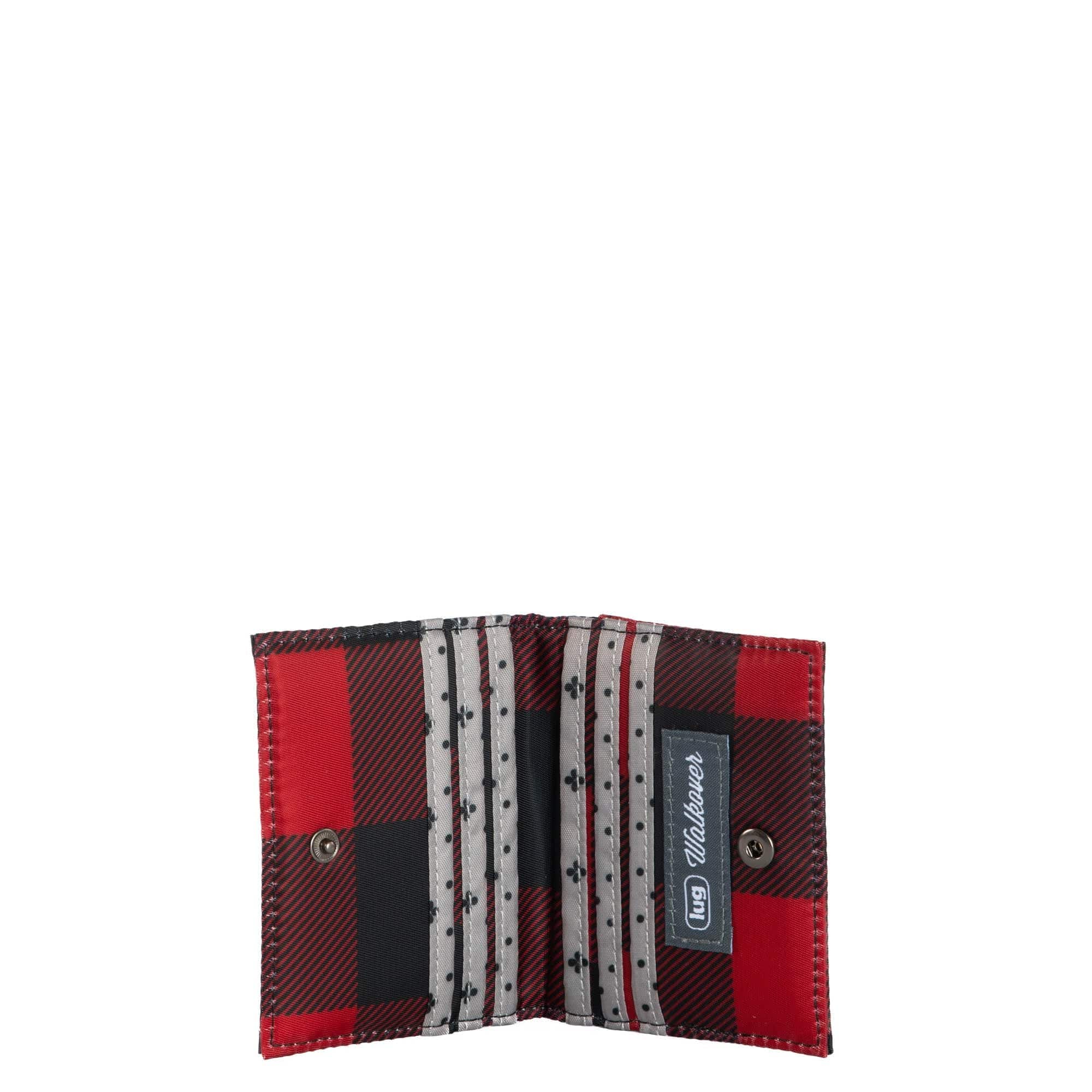 Walkover RFID Wallet - BUFFALO CHECK RED - Walkover_BuffaloCheckRed_05