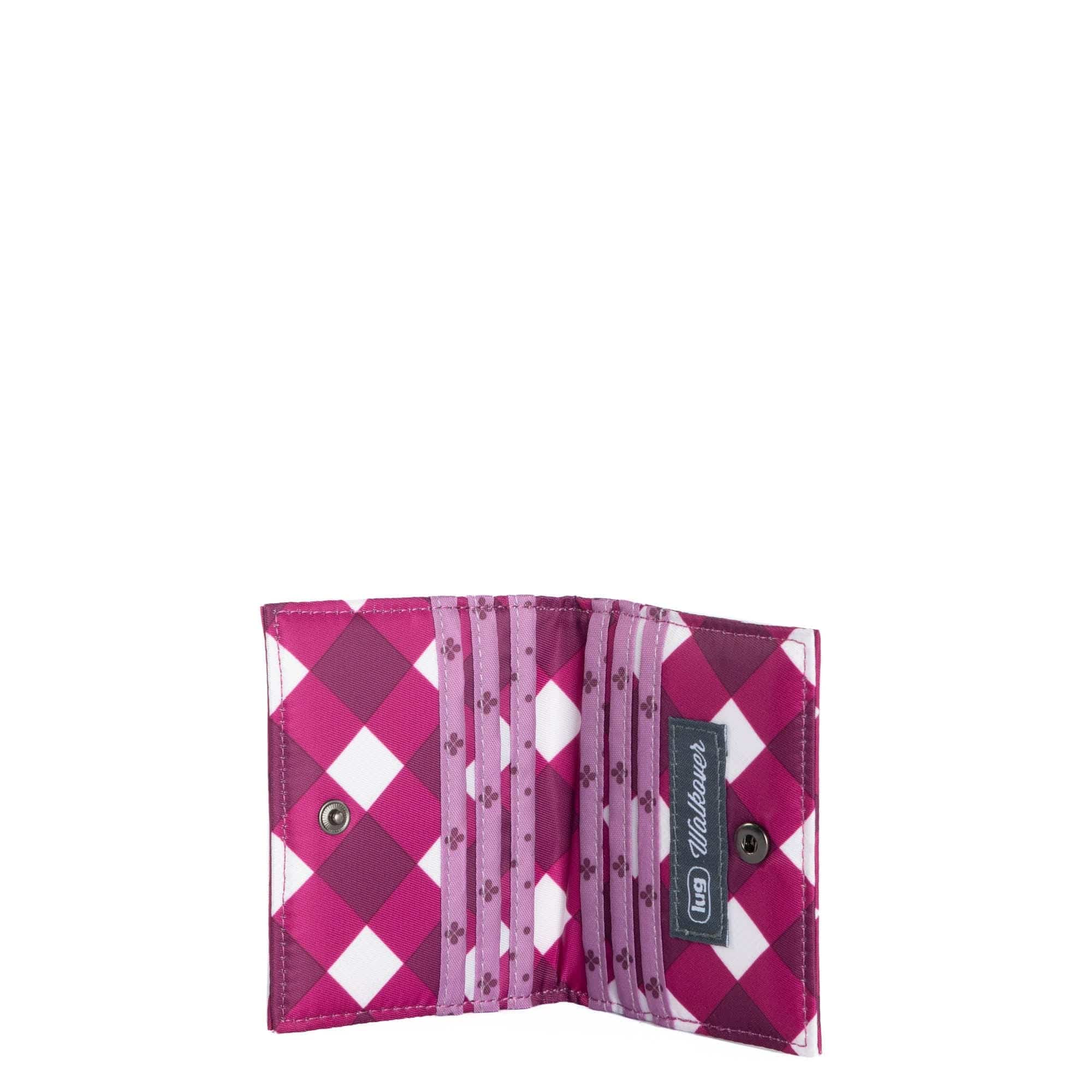 Walkover RFID Wallet - GINGHAM BERRY - Walkover_GinghamBerry_05