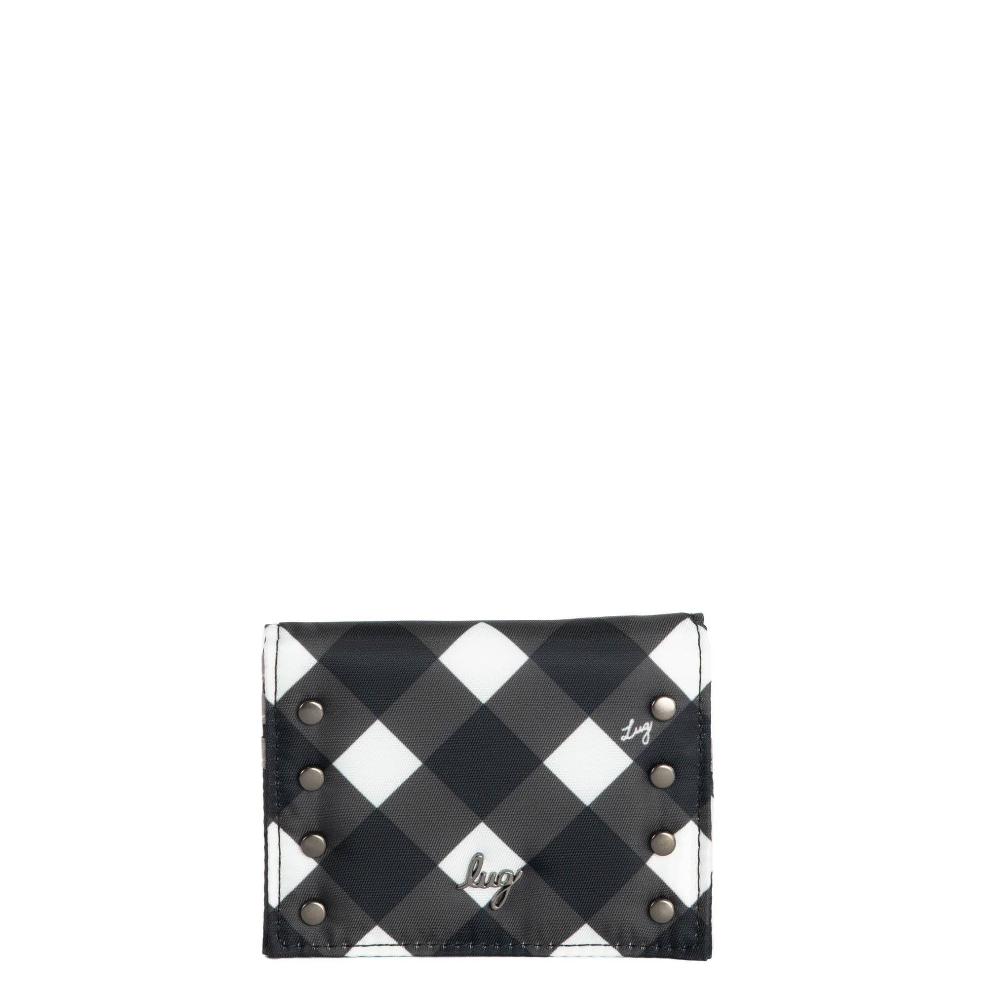 Walkover RFID Wallet - - Walkover_GinghamBlack_01