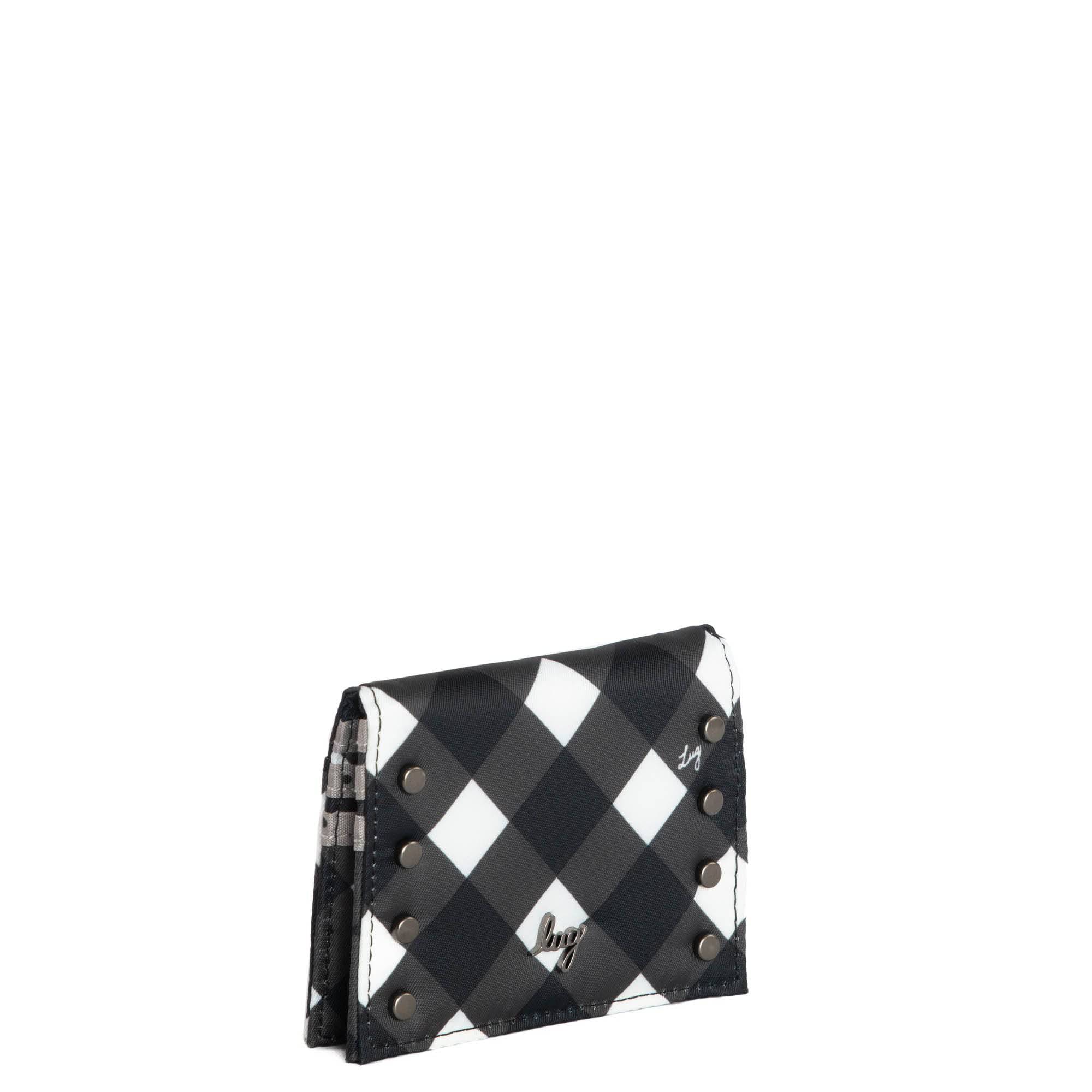 Walkover RFID Wallet - GINGHAM BLACK - Walkover_GinghamBlack_02