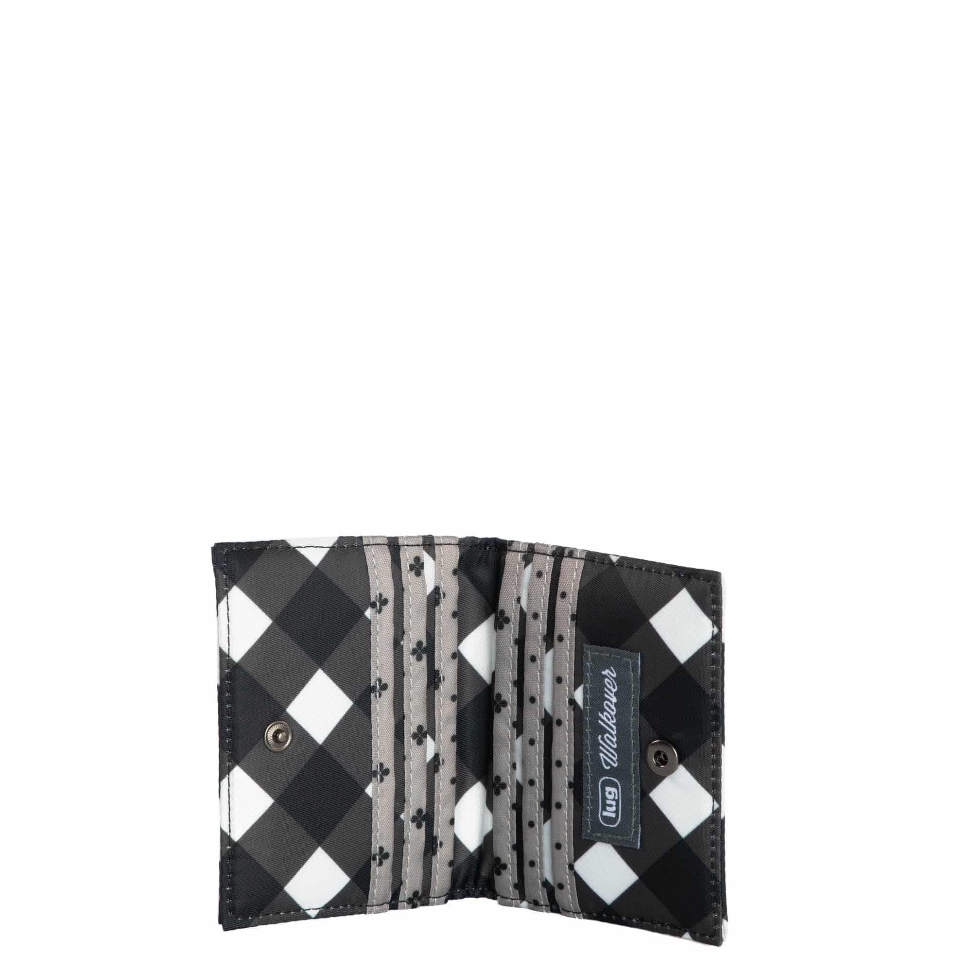 Walkover RFID Wallet - GINGHAM BLACK - Walkover_GinghamBlack_05
