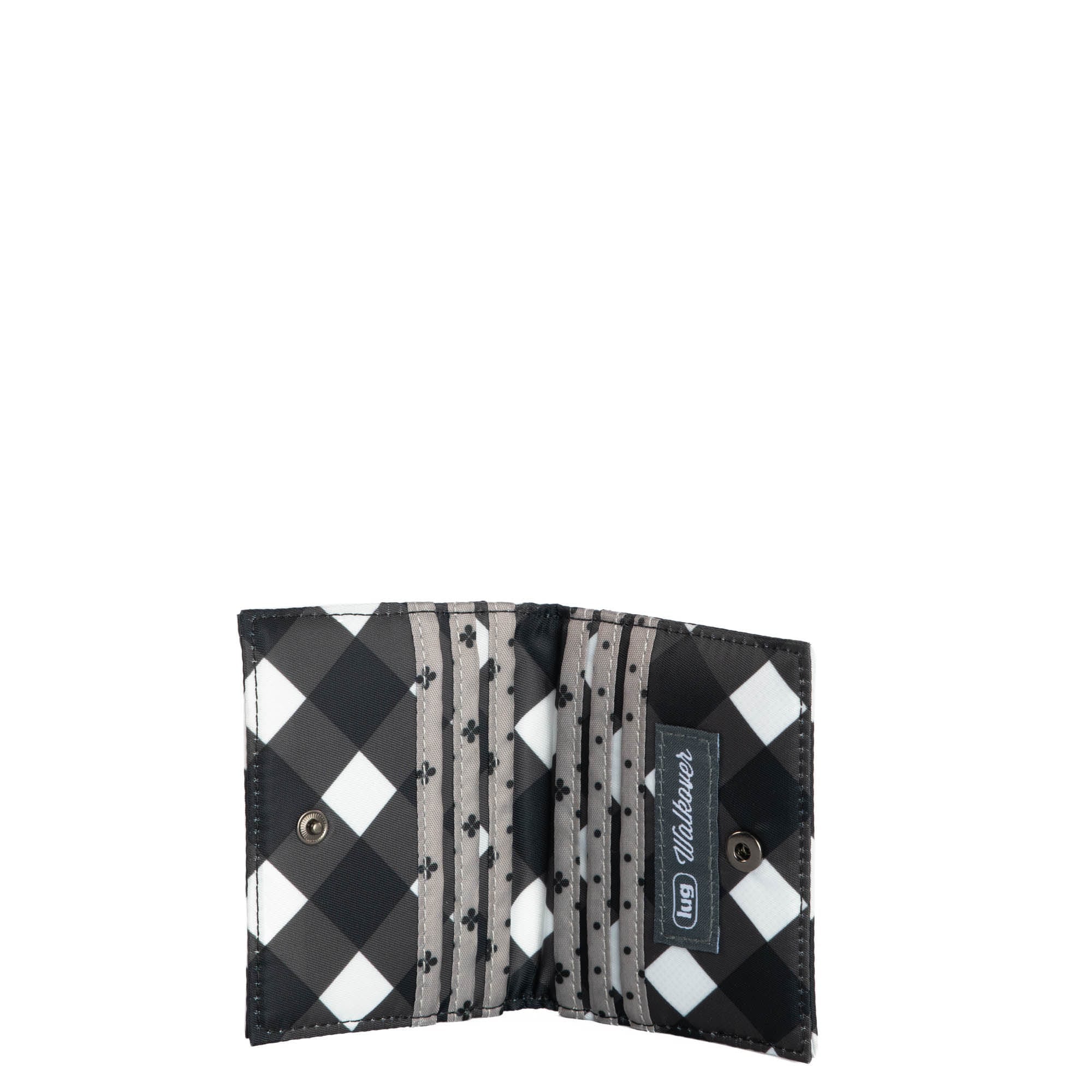 Walkover RFID Wallet - GINGHAM BLACK - Walkover_GinghamBlack_05_nfoucr