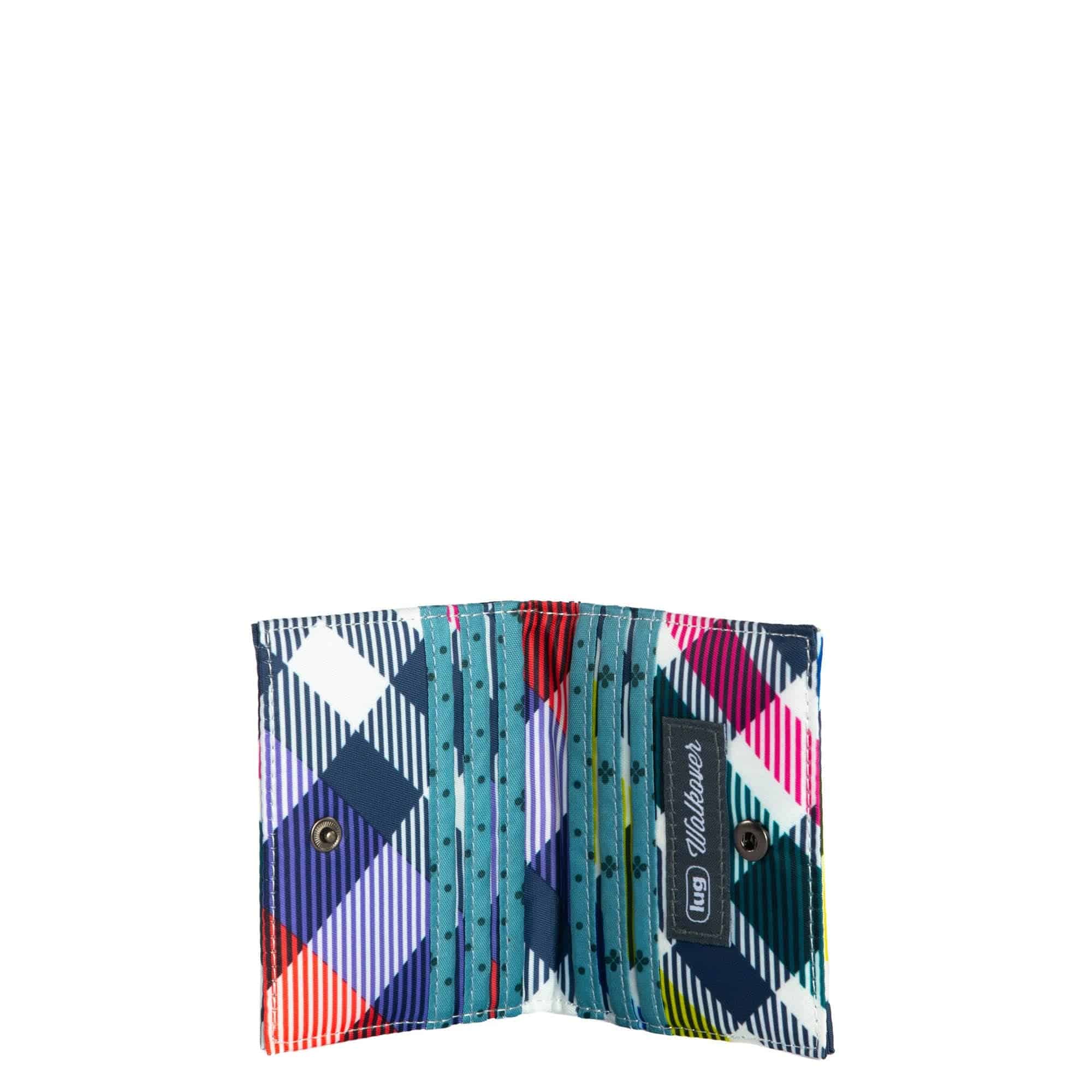 Walkover RFID Wallet - PLAYFUL PLAID - Walkover_PlayfulPlaid_05