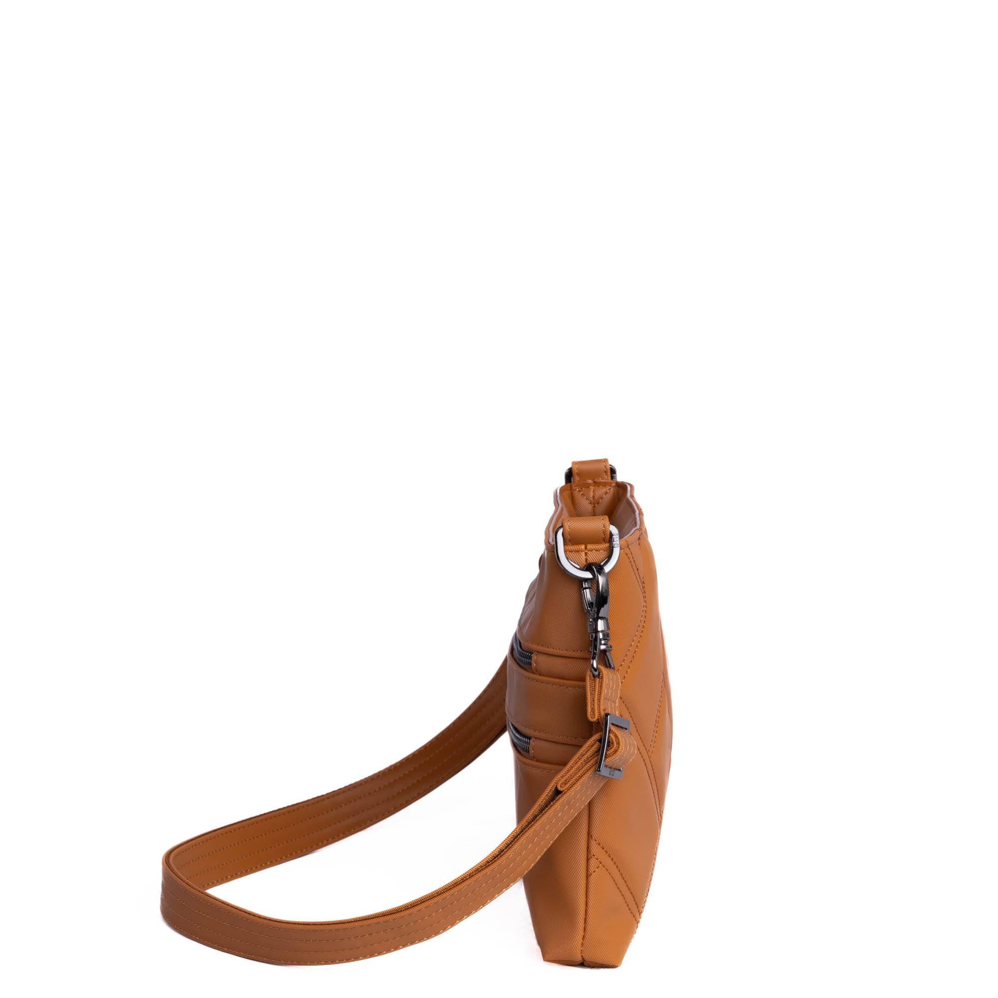 Waltz Satin Luxe VL Crossbody Bag - CAPPUCCINO - Waltz_SatinLuxe_Cappuccino_03