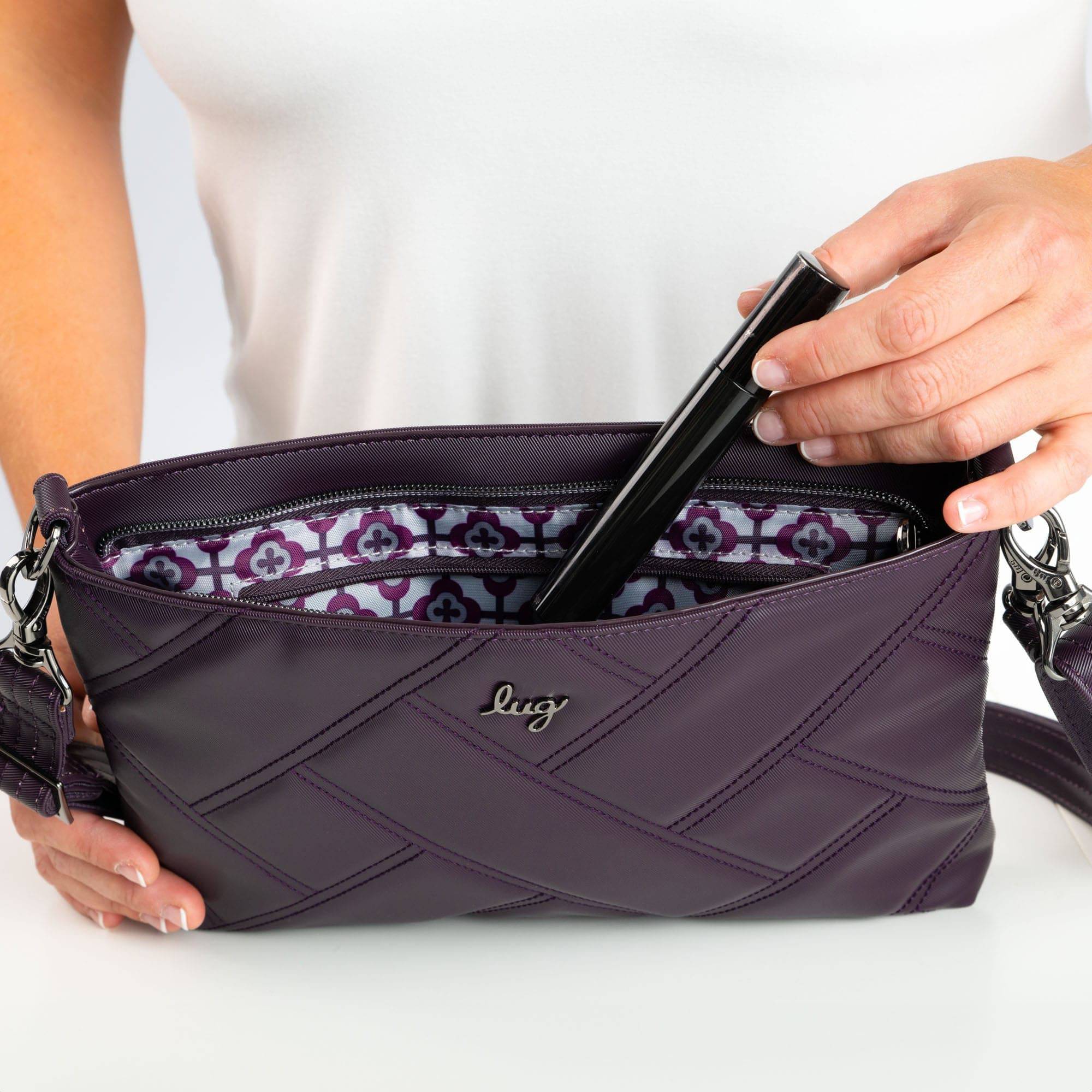 Waltz Satin Luxe VL Crossbody Bag - - Waltz_SatinLuxe_Lifestyle_01