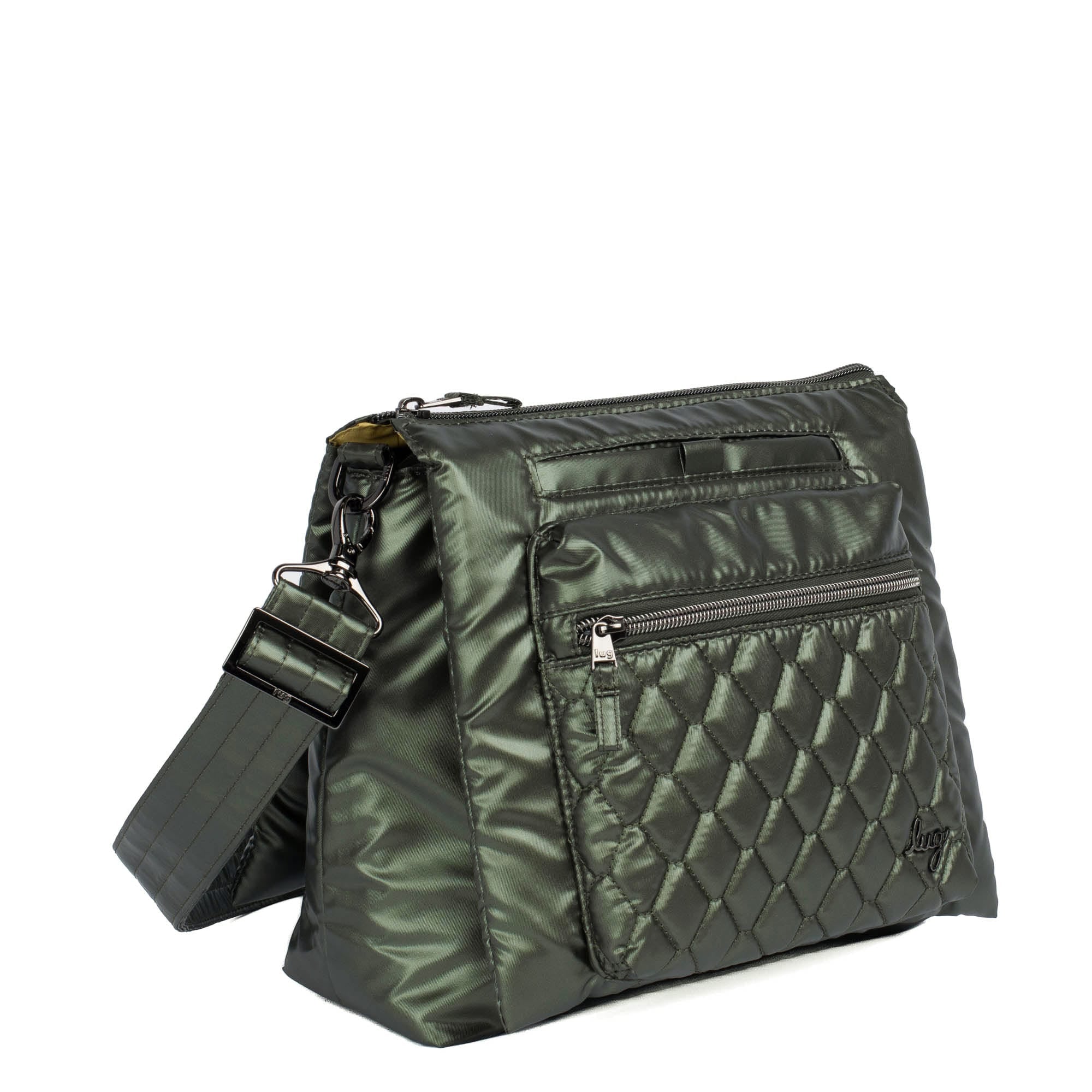 Wander Crossbody Bag - METALLIC OLIVE - Wander_MetallicOlive_022