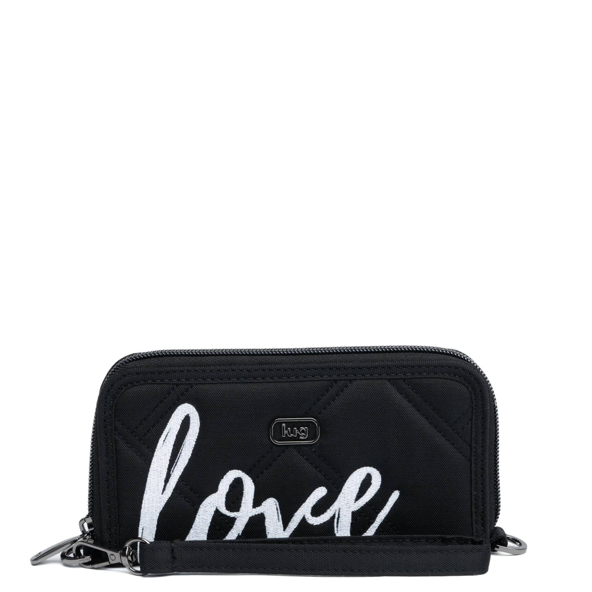 Whirly Love RFID Wristlet Wallet - - WhirlyLove_BrushedBlack_01