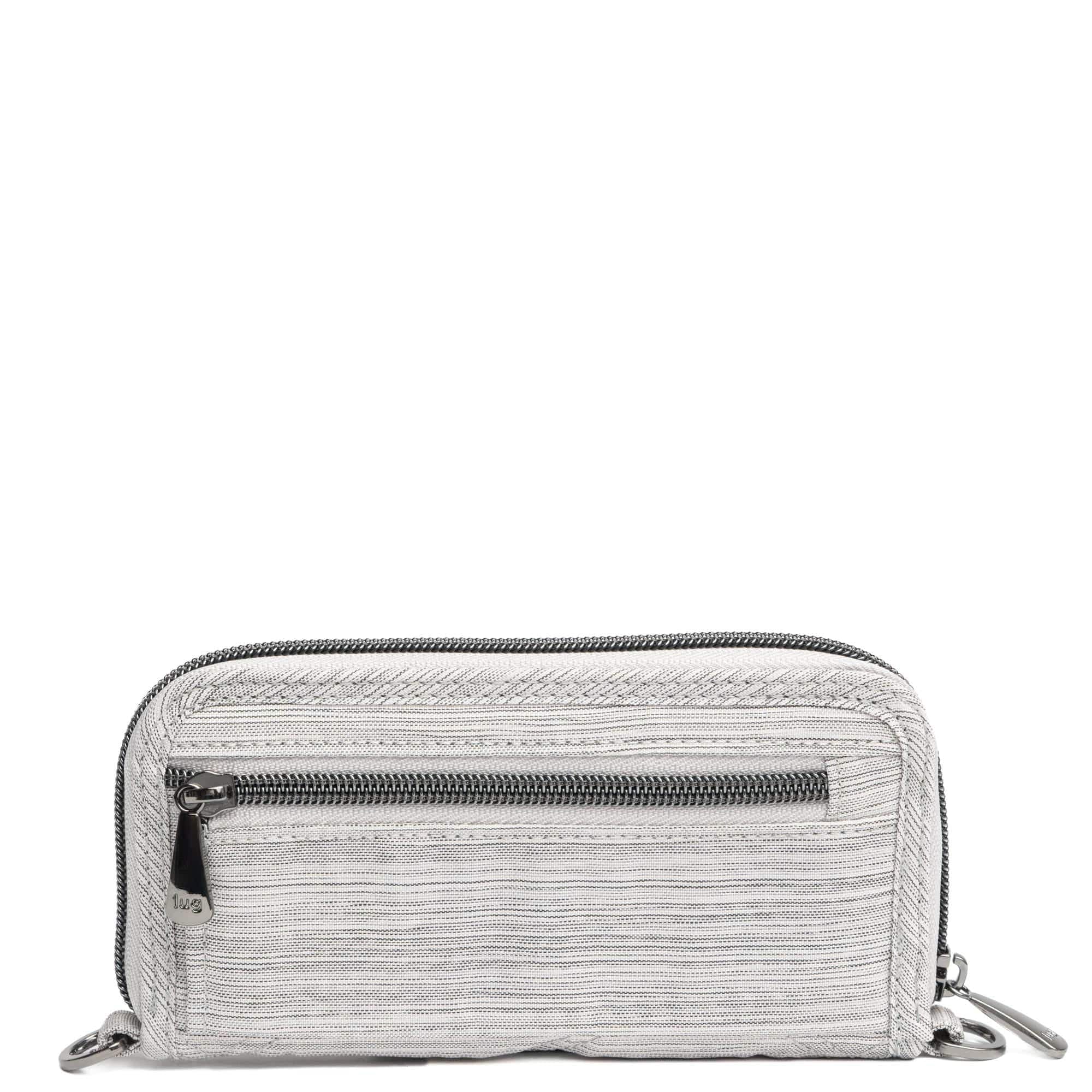 Whirly Love RFID Wristlet Wallet - BRUSHED SILVER WITH BLACK LOVE - WhirlyLove_BrushedSilver_03