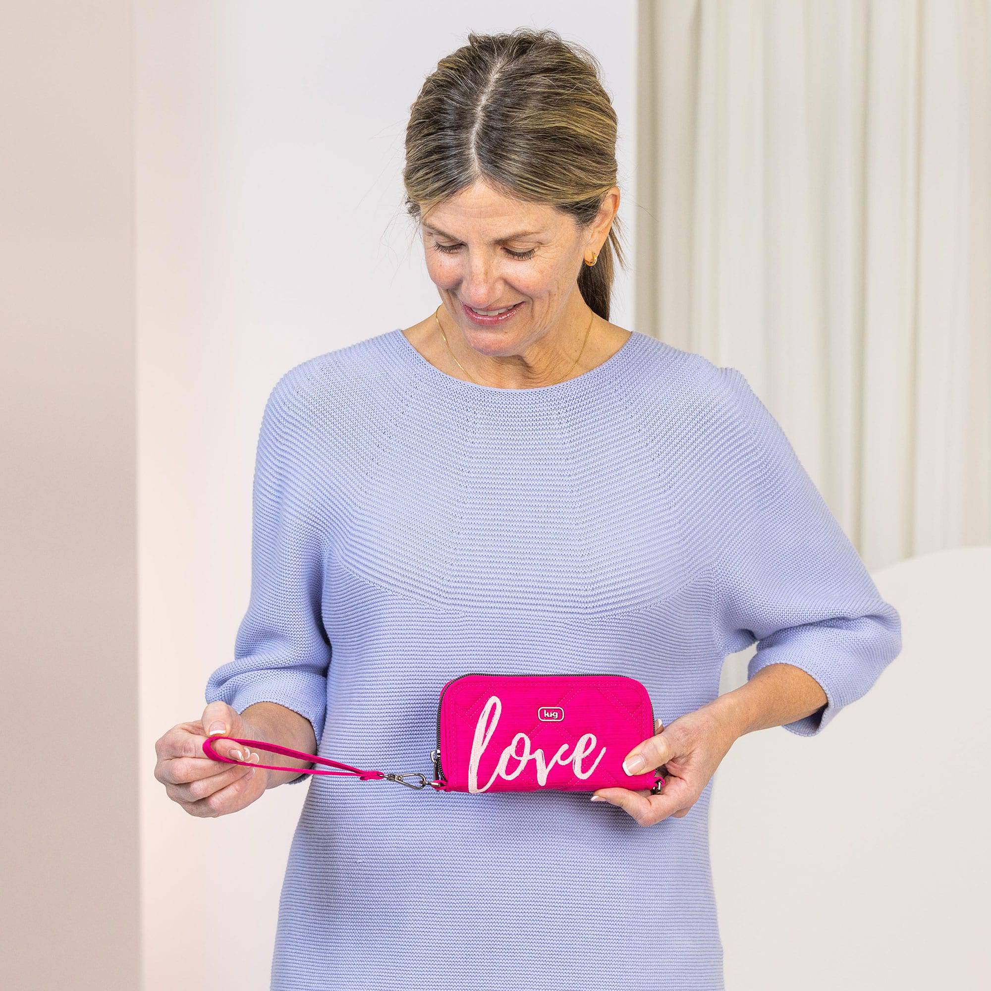 Whirly Love RFID Wristlet Wallet - - WhirlyLove_Hover