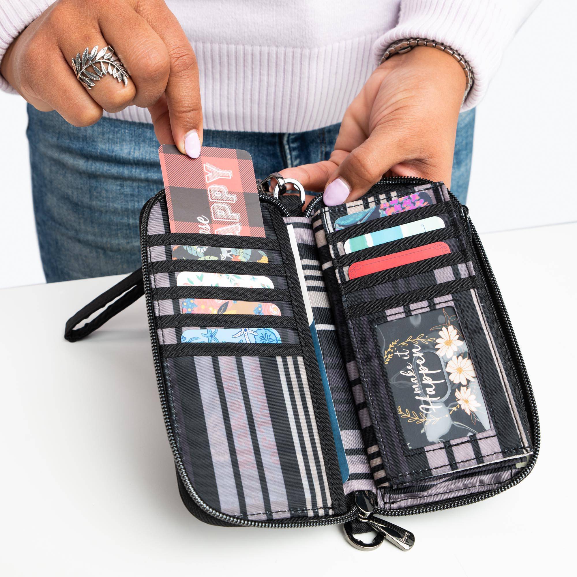 Whirly Love RFID Wristlet Wallet - - WhirlyLove_Lifestyle_03