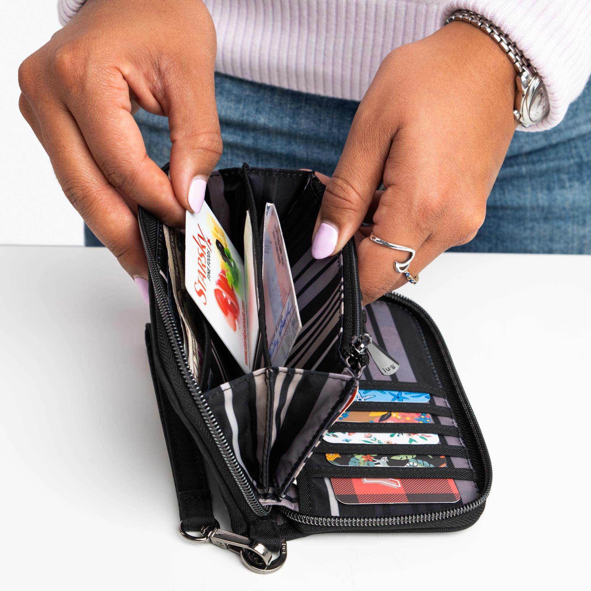 Whirly Love RFID Wristlet Wallet - - WhirlyLove_Lifestyle_05