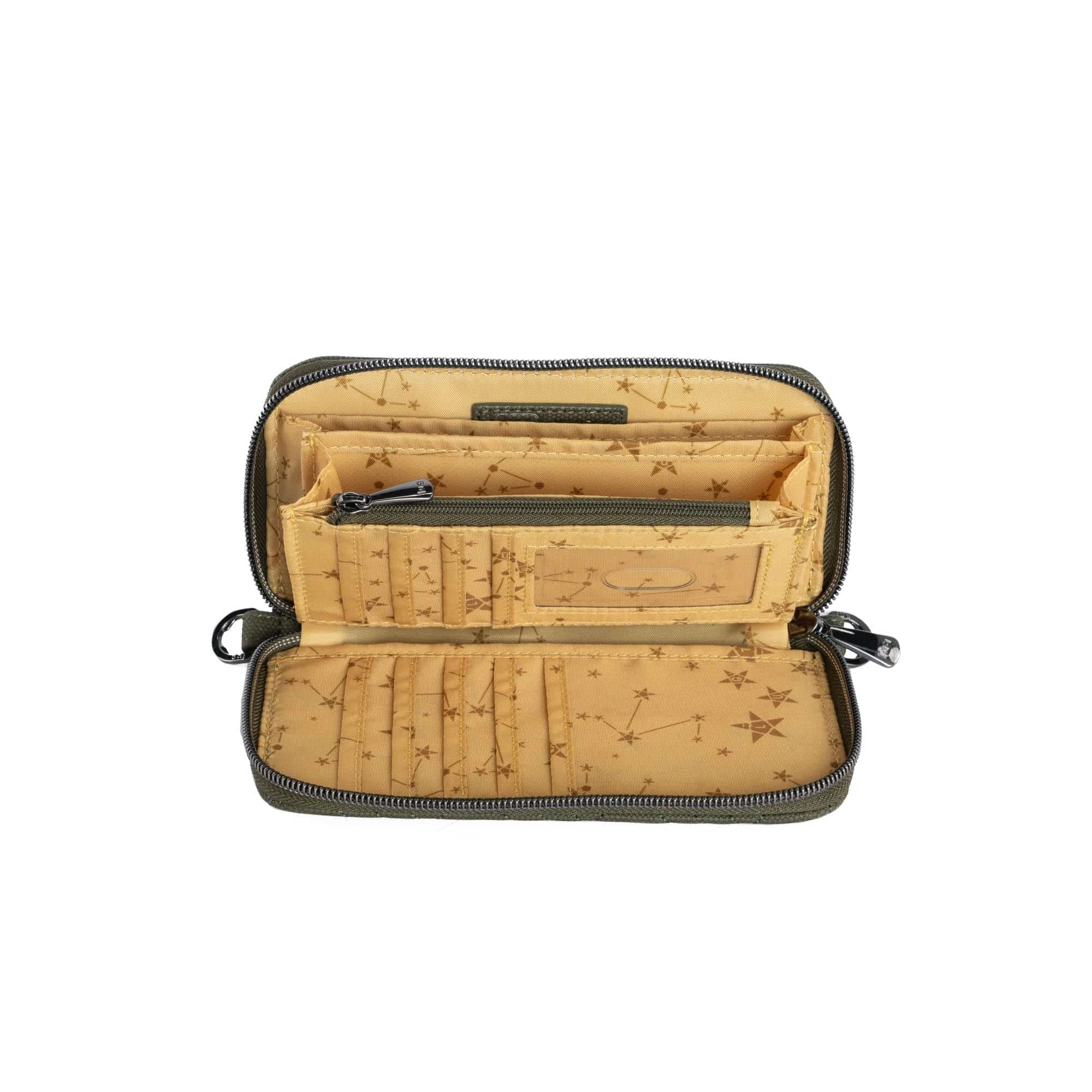 Whirly Matte Luxe VL RFID Wristlet Wallet - OLIVE GREEN - WhirlyML_Olive_05